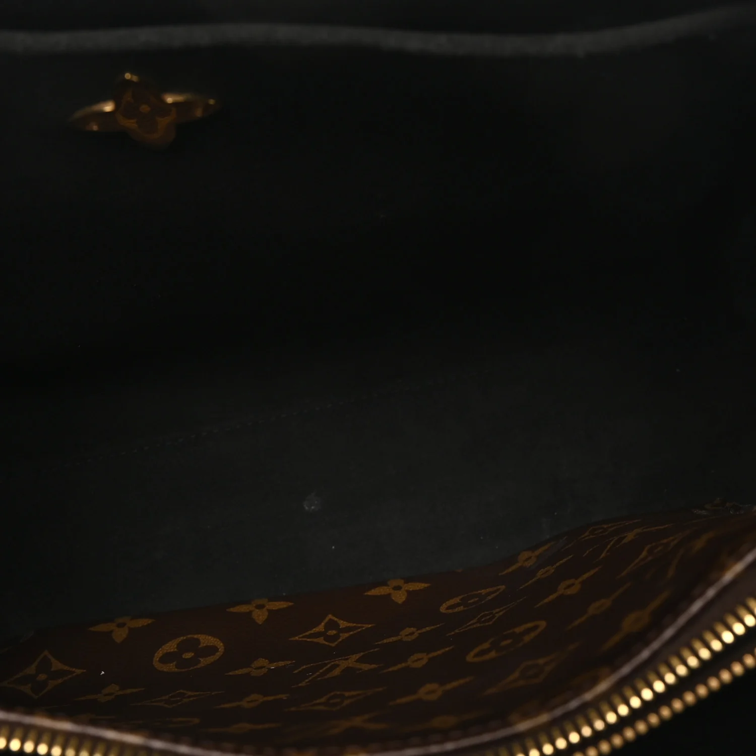 Monogram Flower Tote Black