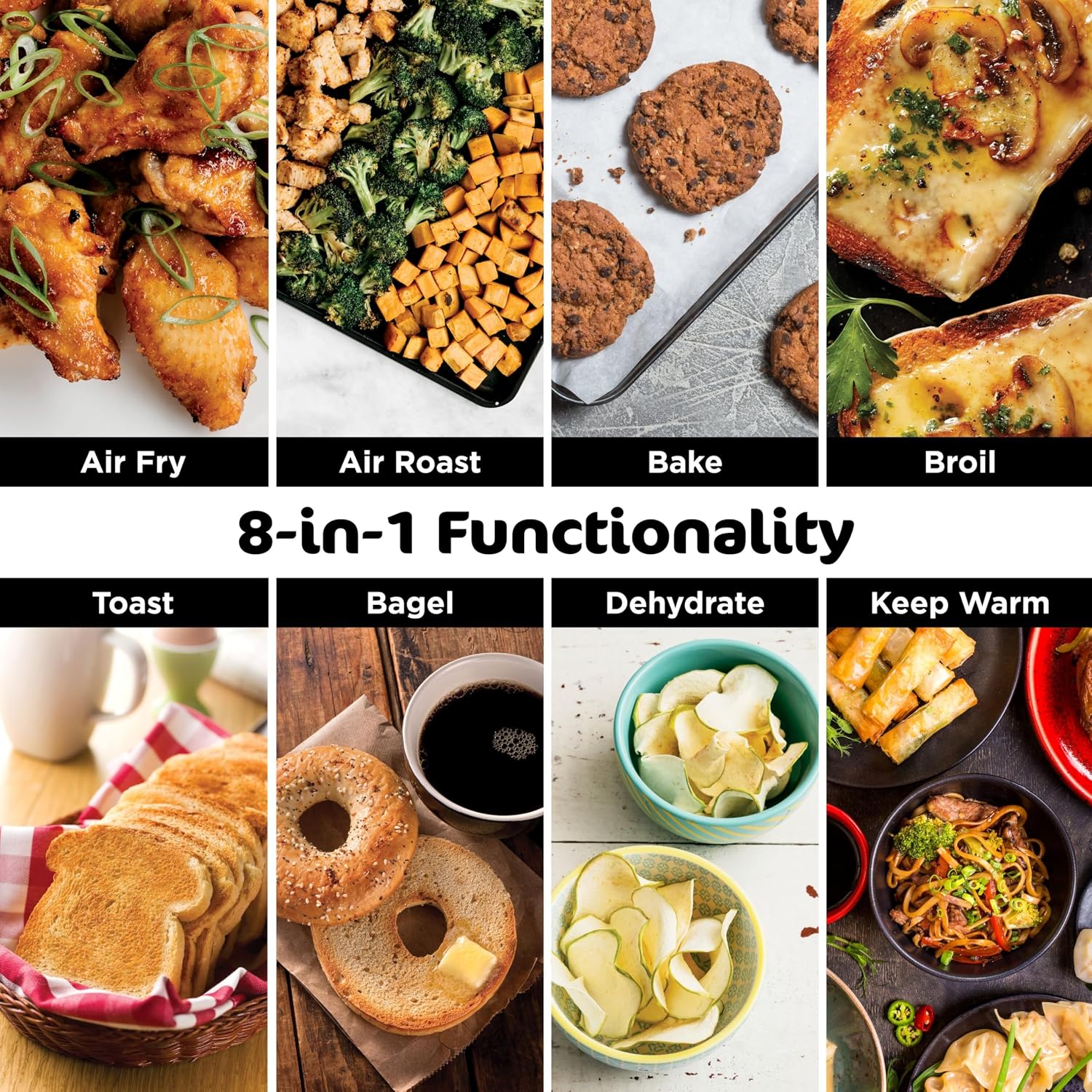 Ninja Digital Air Fry Countertop Oven, 8-in-1, XL, Silver, SP101