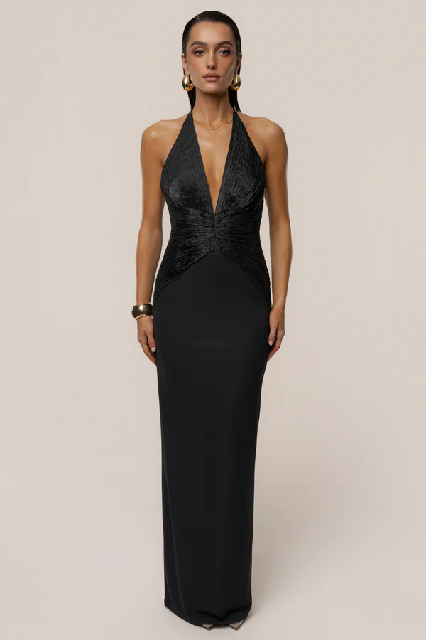 Black Enchanted Nights Maxi Dress