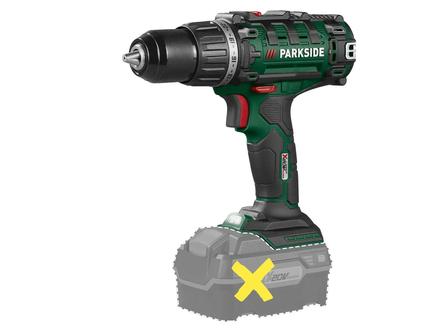 PARKSIDE Perceuse-visseuse sans fil PABS 20-Li I9, 20 V