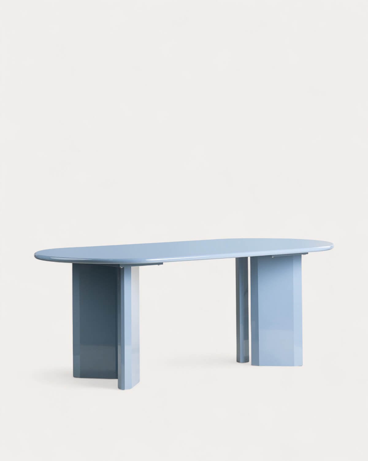 Marona - Mesa de Comedor Ovalada de Madera (200x100 cm) Marona