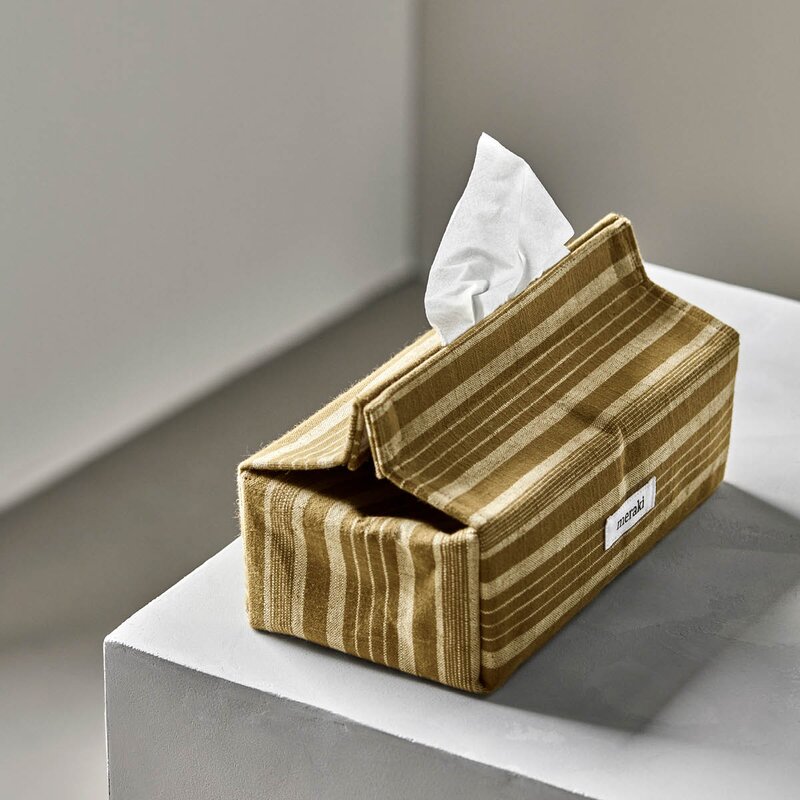 Lommetørkleholder 24x12,5 cm mørk oliven