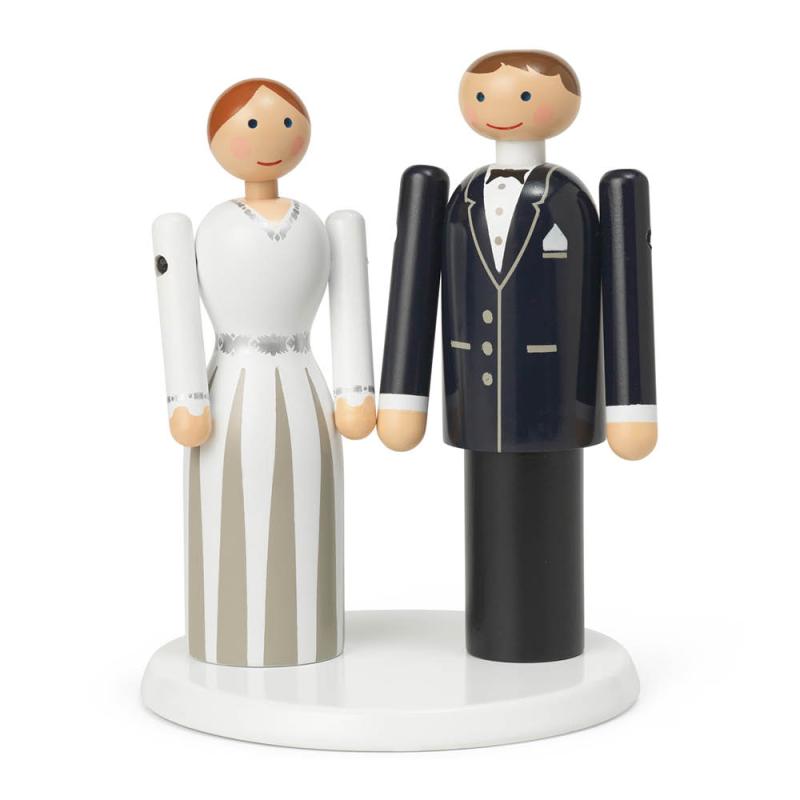 Groom 12 cm blå/sort/hvid