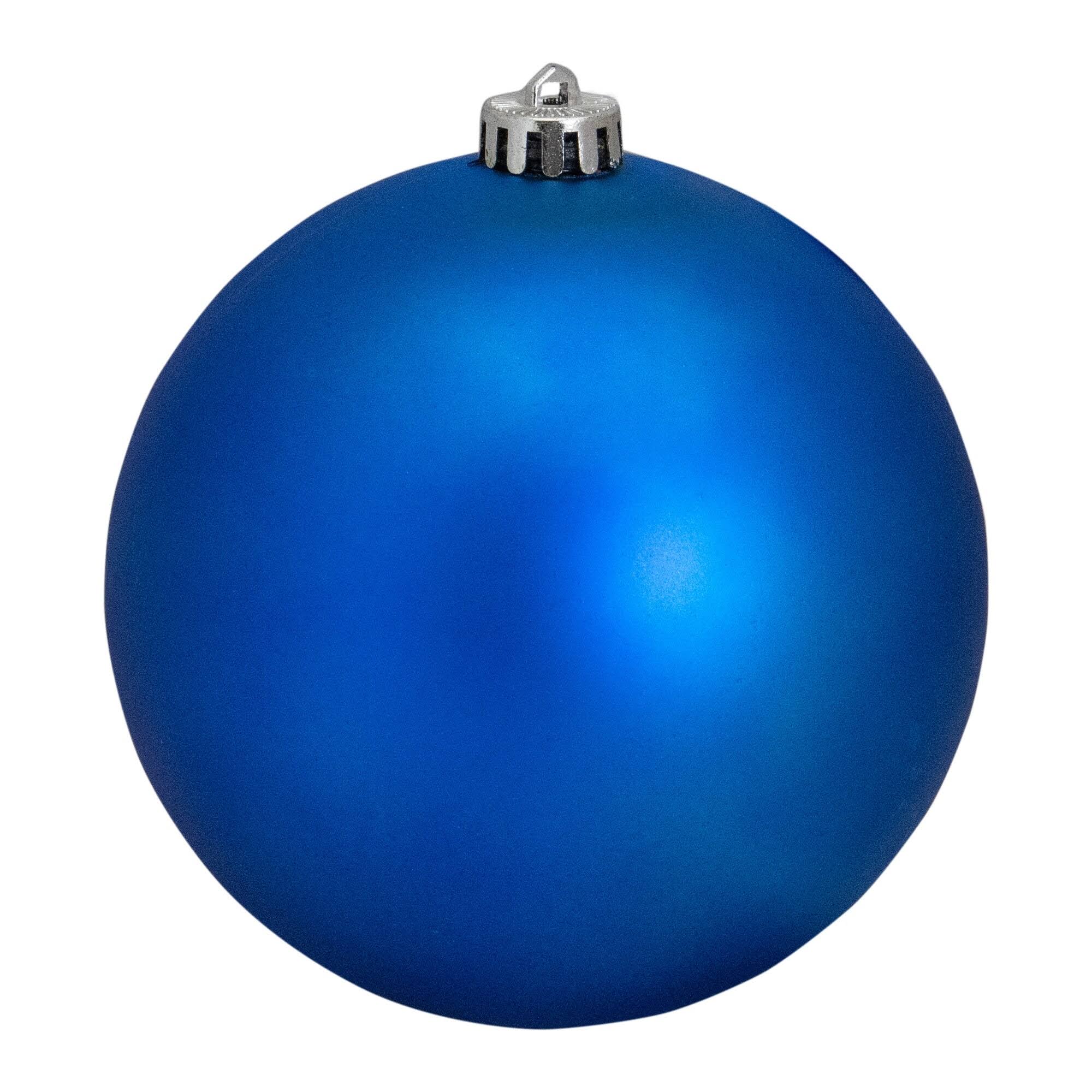 Northlight 31752942 Matte Lavish Blue UV Resistant Commercial Shatterproof Christmas Ball Ornament, 6