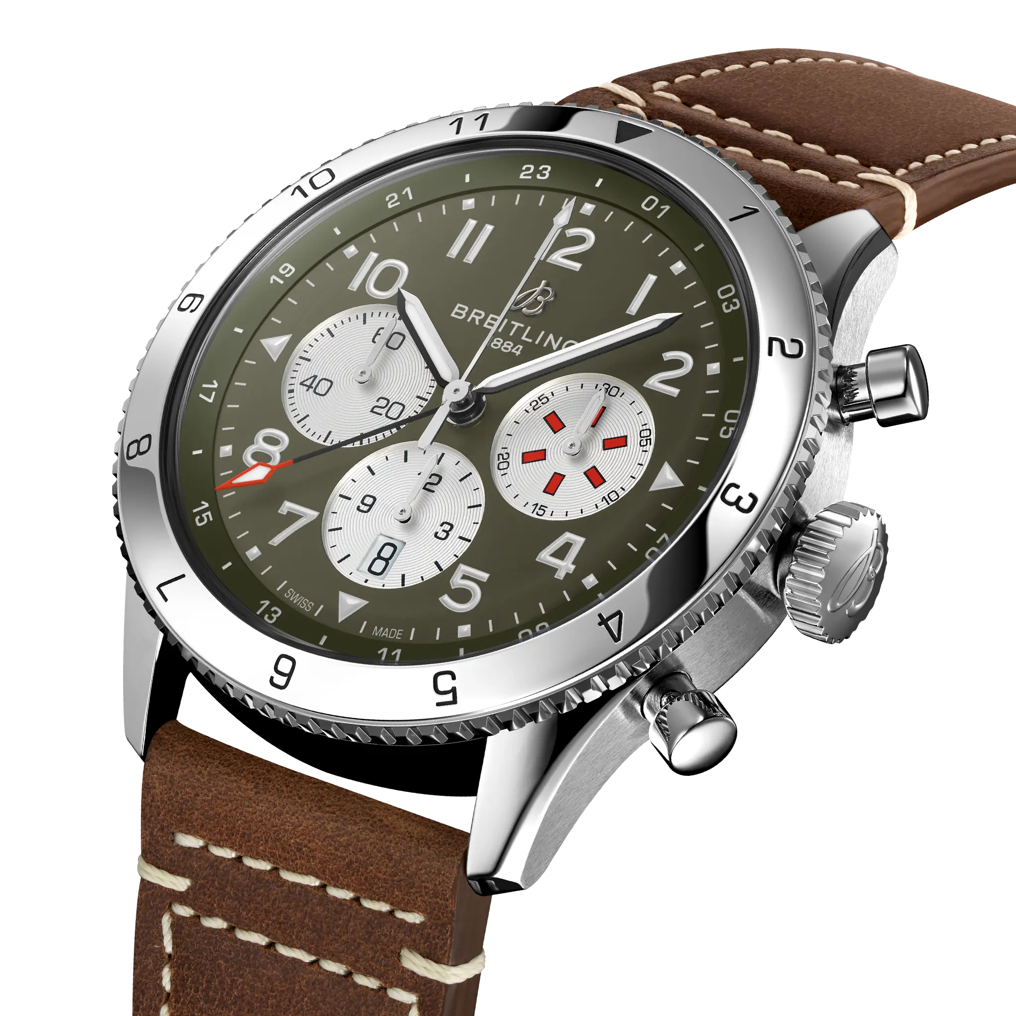 【Super Clone】Breitling Aviator Super Avi B04 Curtiss Warhawk 46mm AB04452A1L1X1