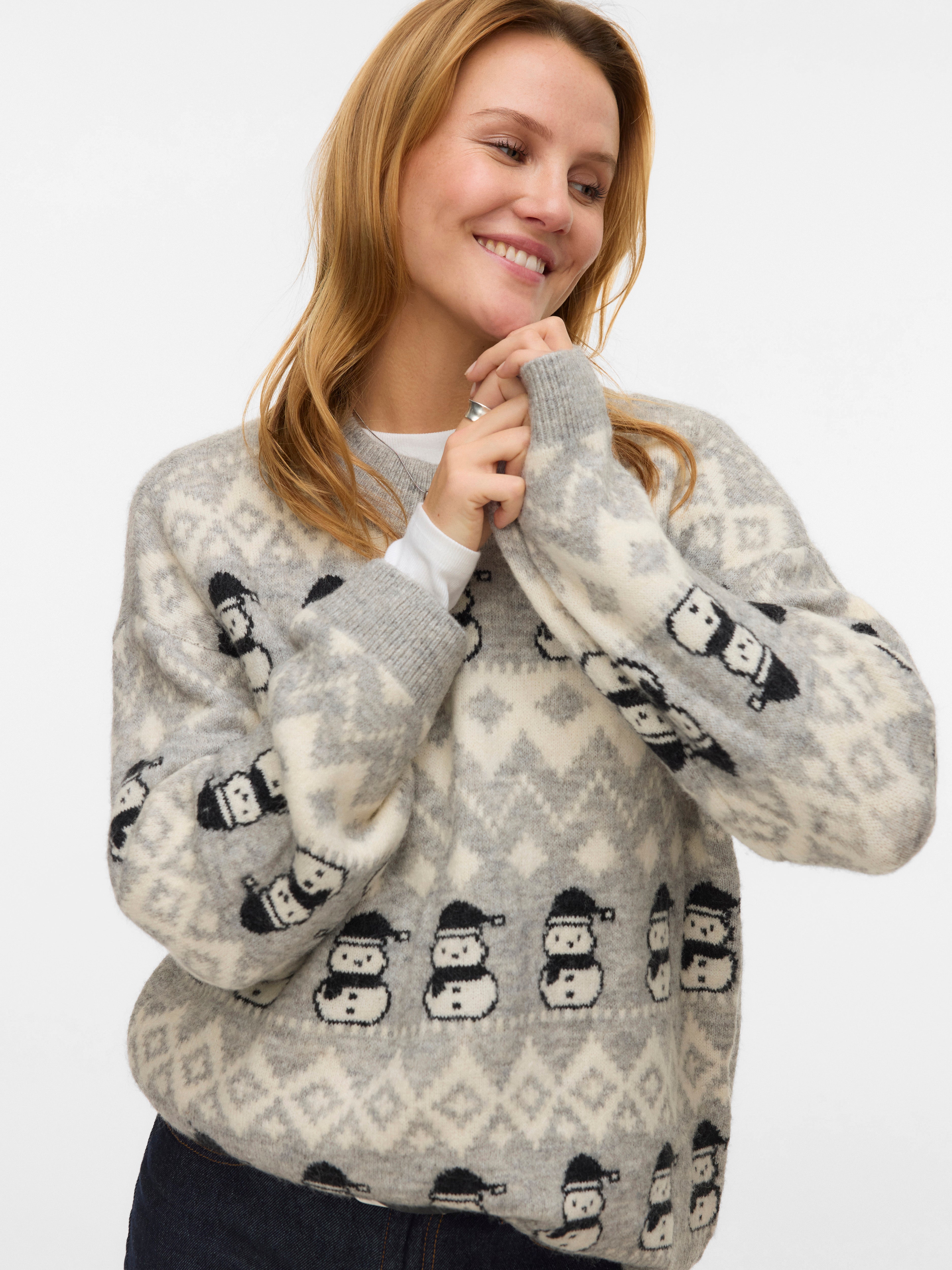 VERO MODA® VMFROSTSNOWMAN Knitted pullover