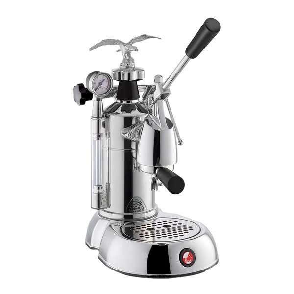 Milano manuell kaffemaskin i rustfritt stål