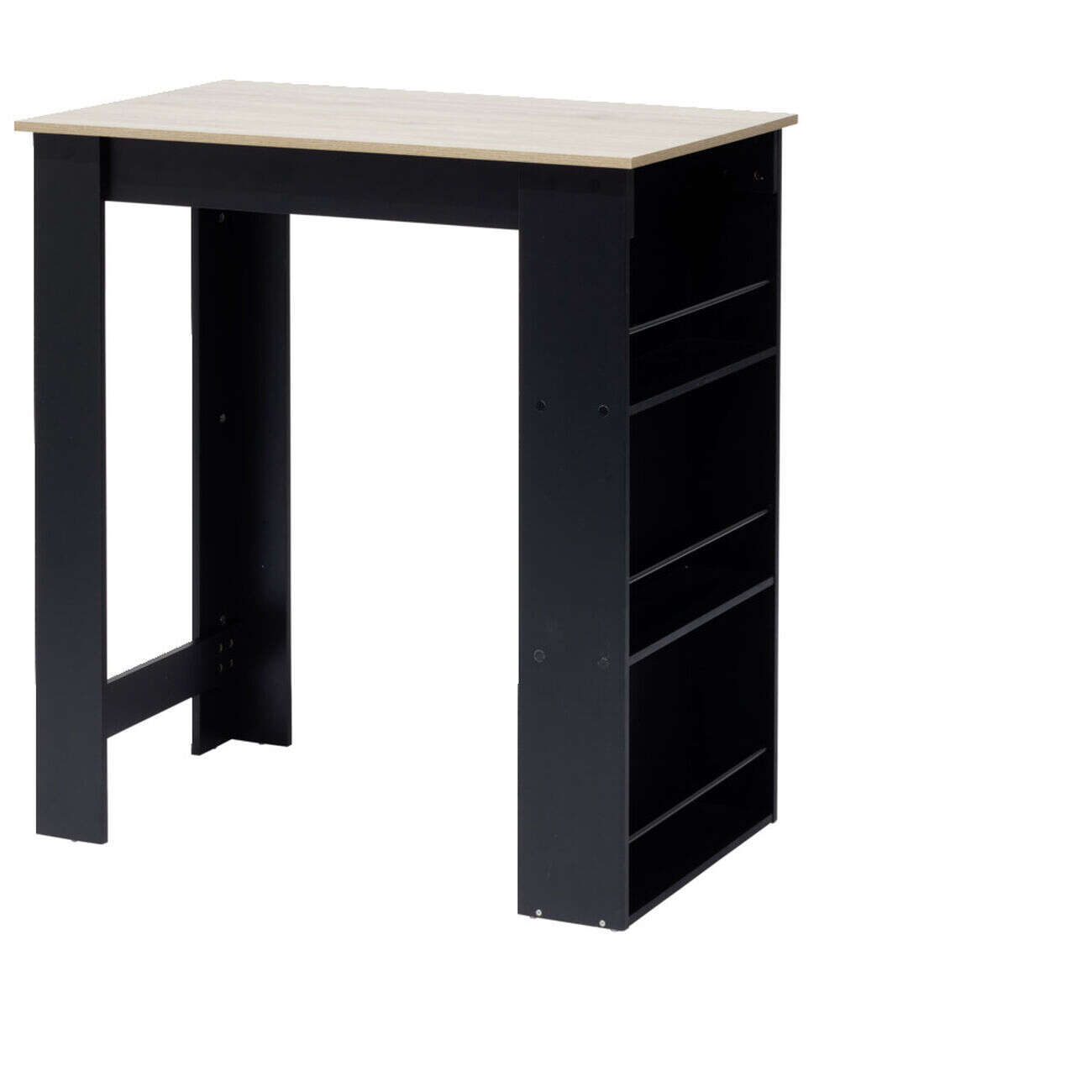 Mange debout bois et métal noir 60x100xH105cm