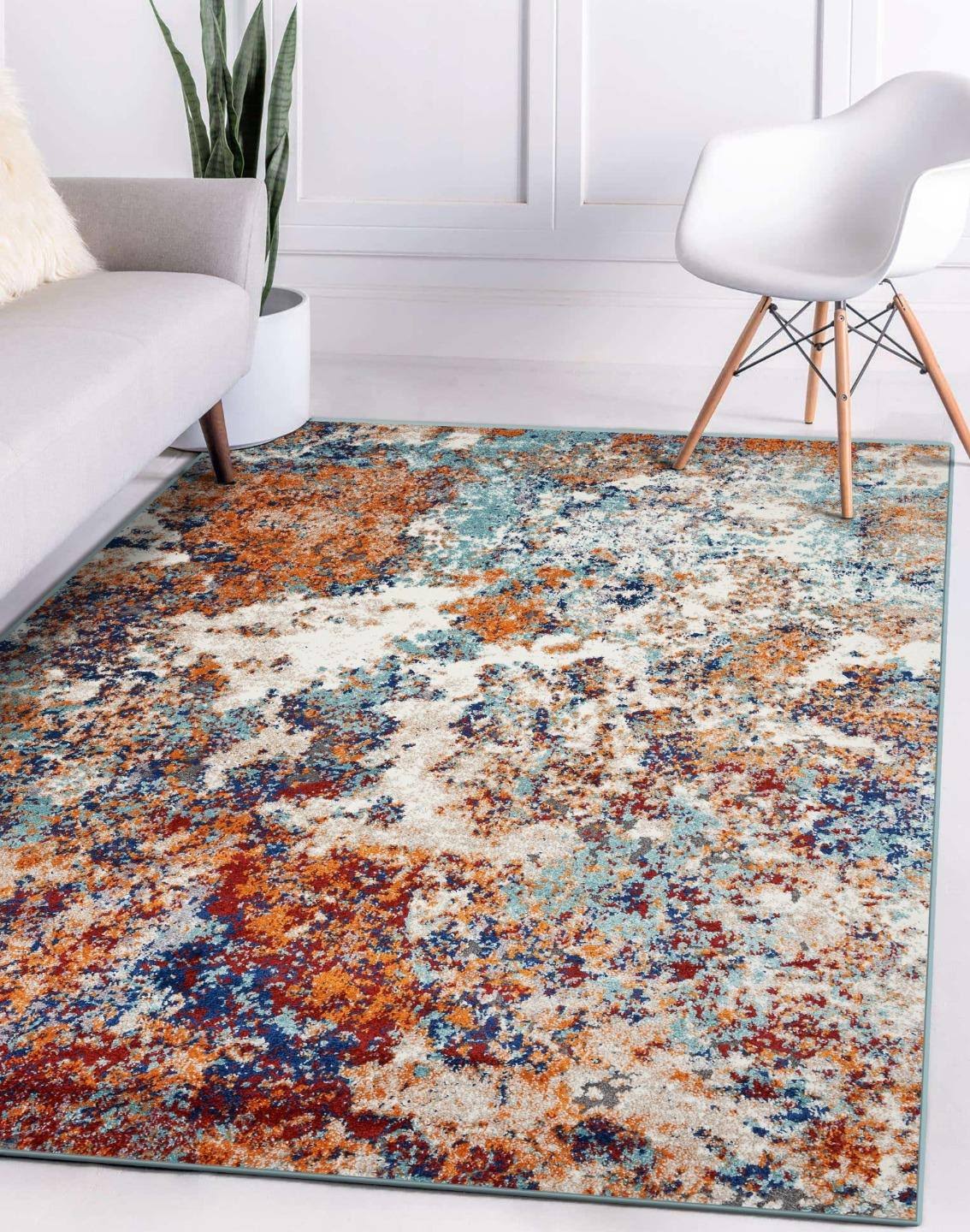 Luxe Weavers Beverly Collection Modern Abstract Area Rug 6490 Multi 2x3