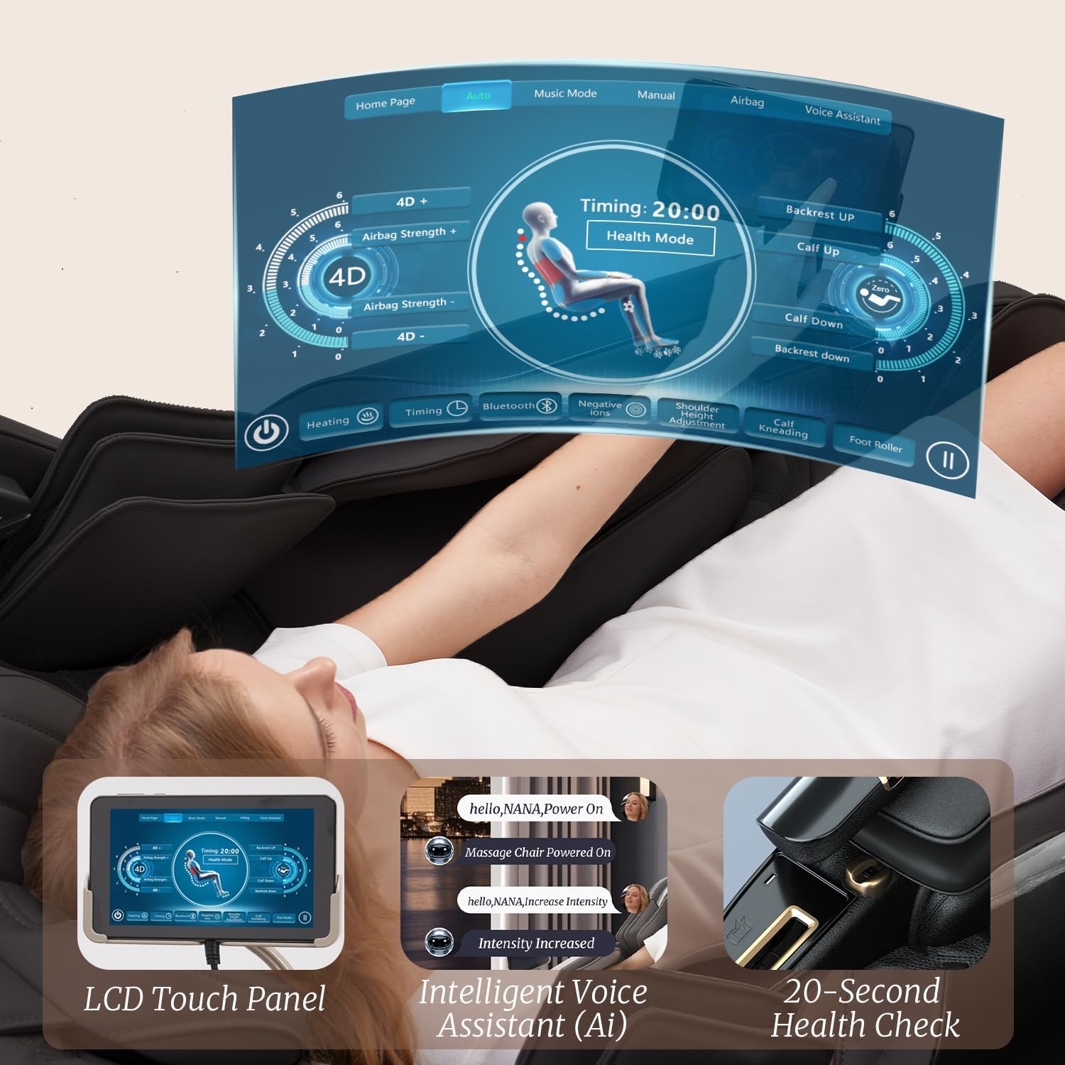 4D Zero Gravity Massage Chair 52