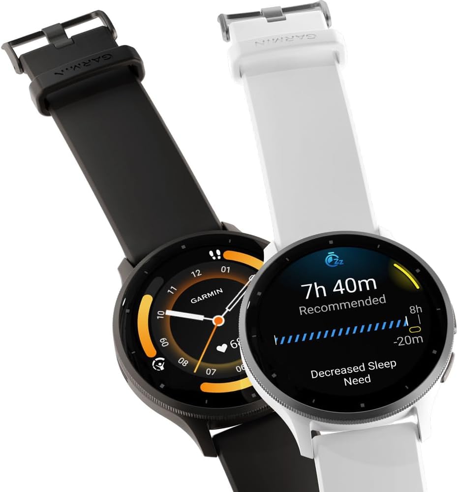 Garmin Venu 3 Health and Fitness GPS Smartwatch Slate Bezel/Black Band (45mm) - (Renewed)