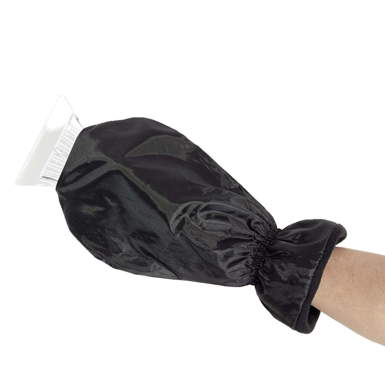 Gratte givre avec gant de protection noir