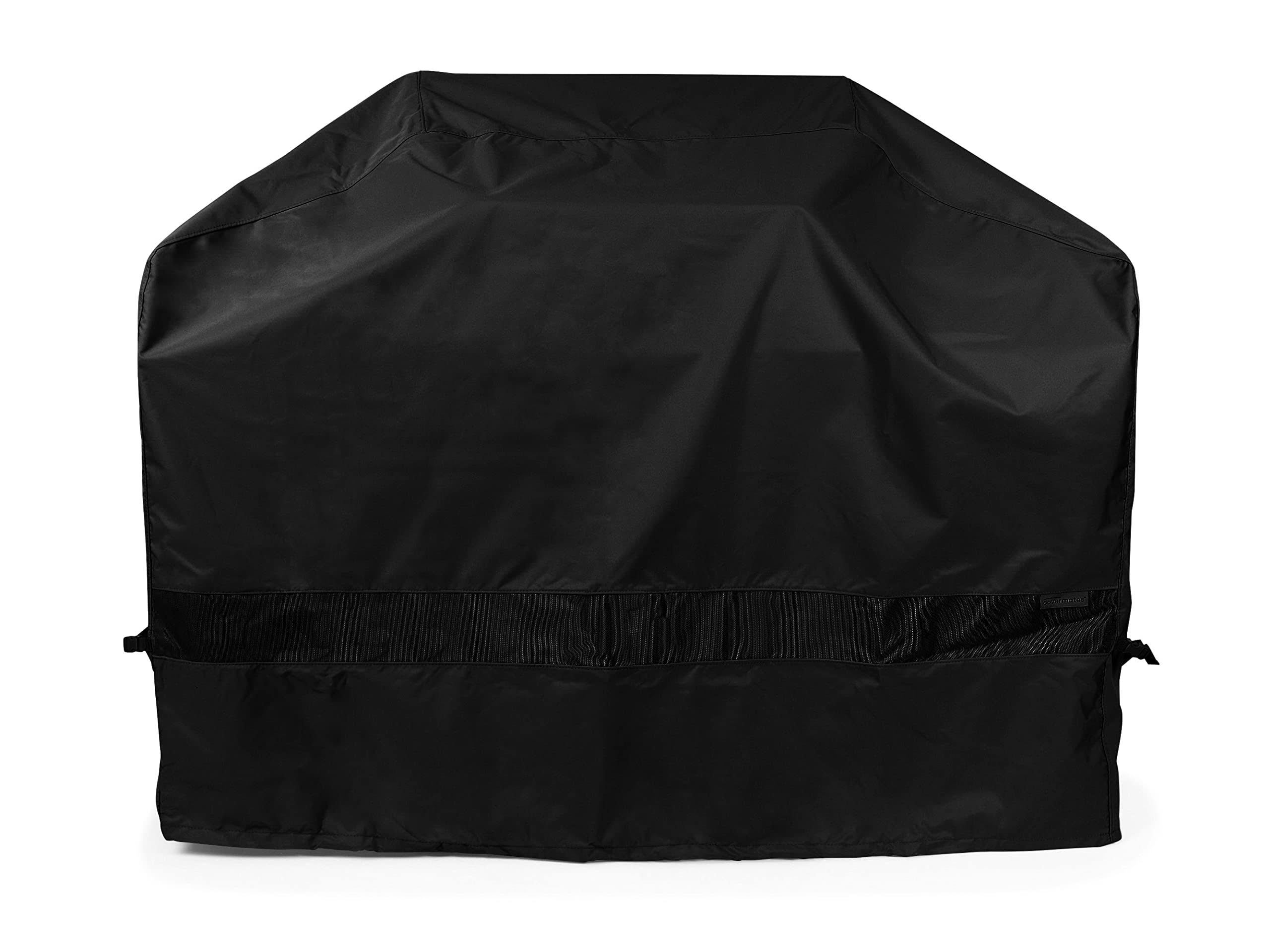 Covermates Grill Cover ÿ Weather Resistant POLYESTER, Adjustable Drawcord, Mesh Vent, Grill and Heating-Black