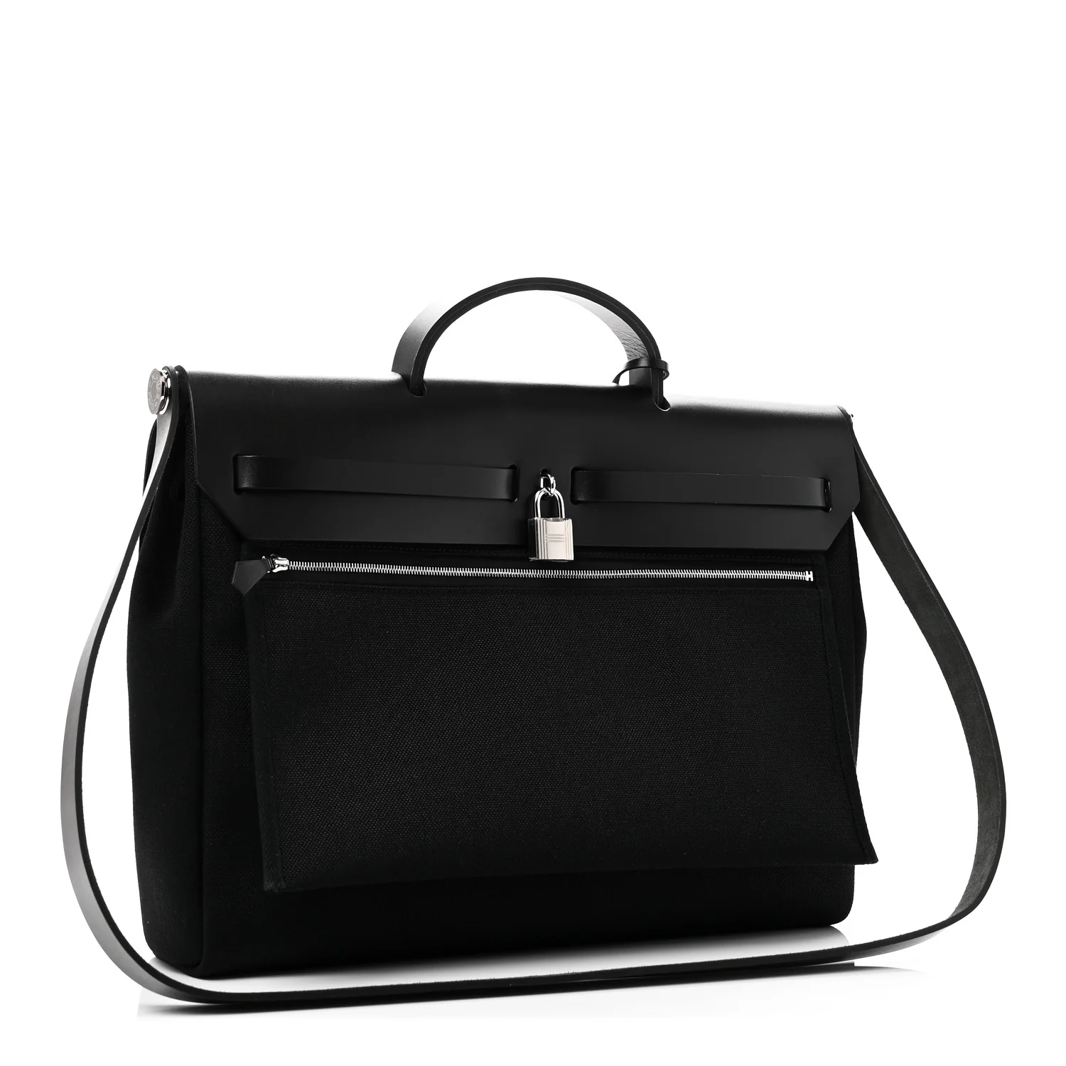 Military Toile Vache Hunter Herbag Messenger 39 Black