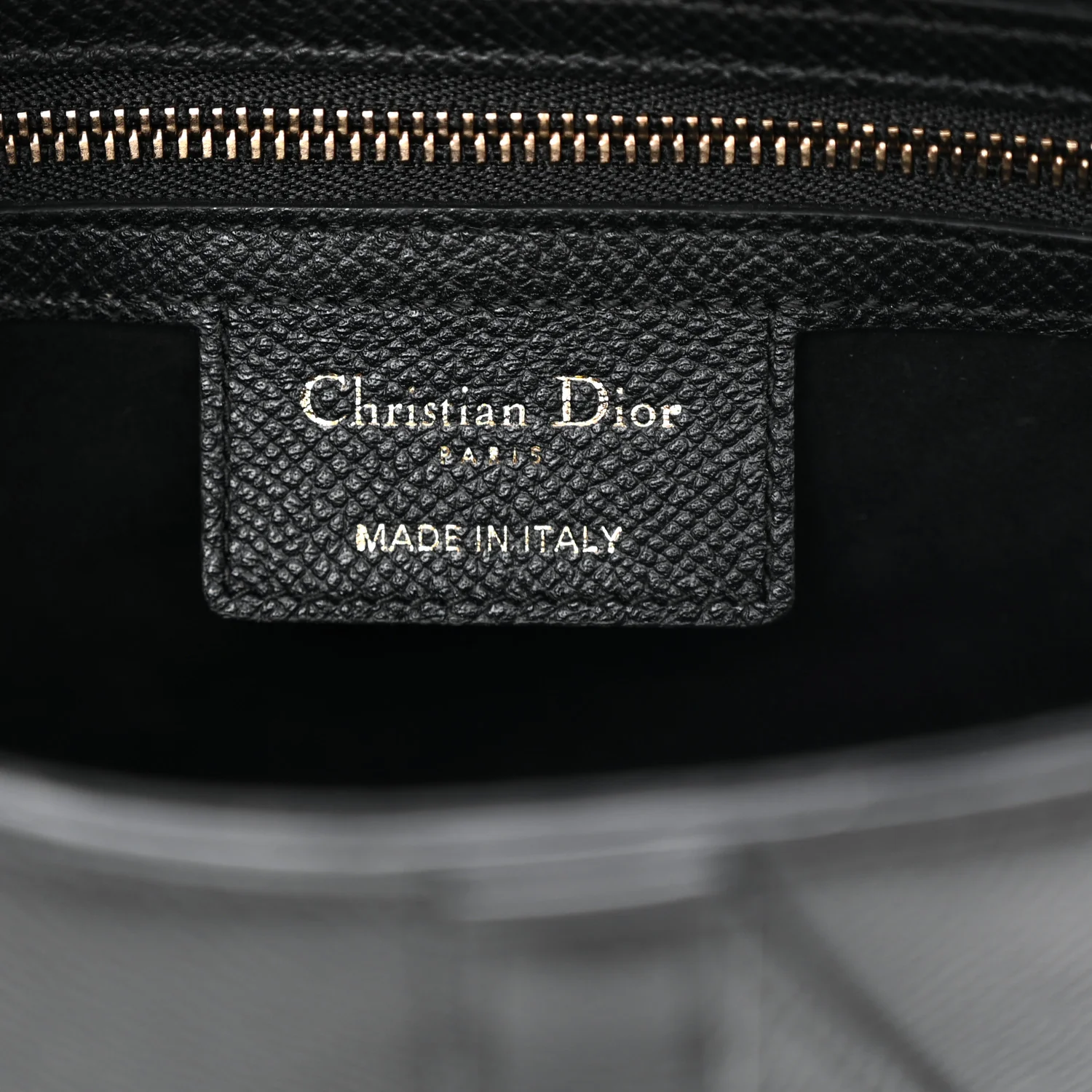 Grained Calfskin Saddle Bag Black