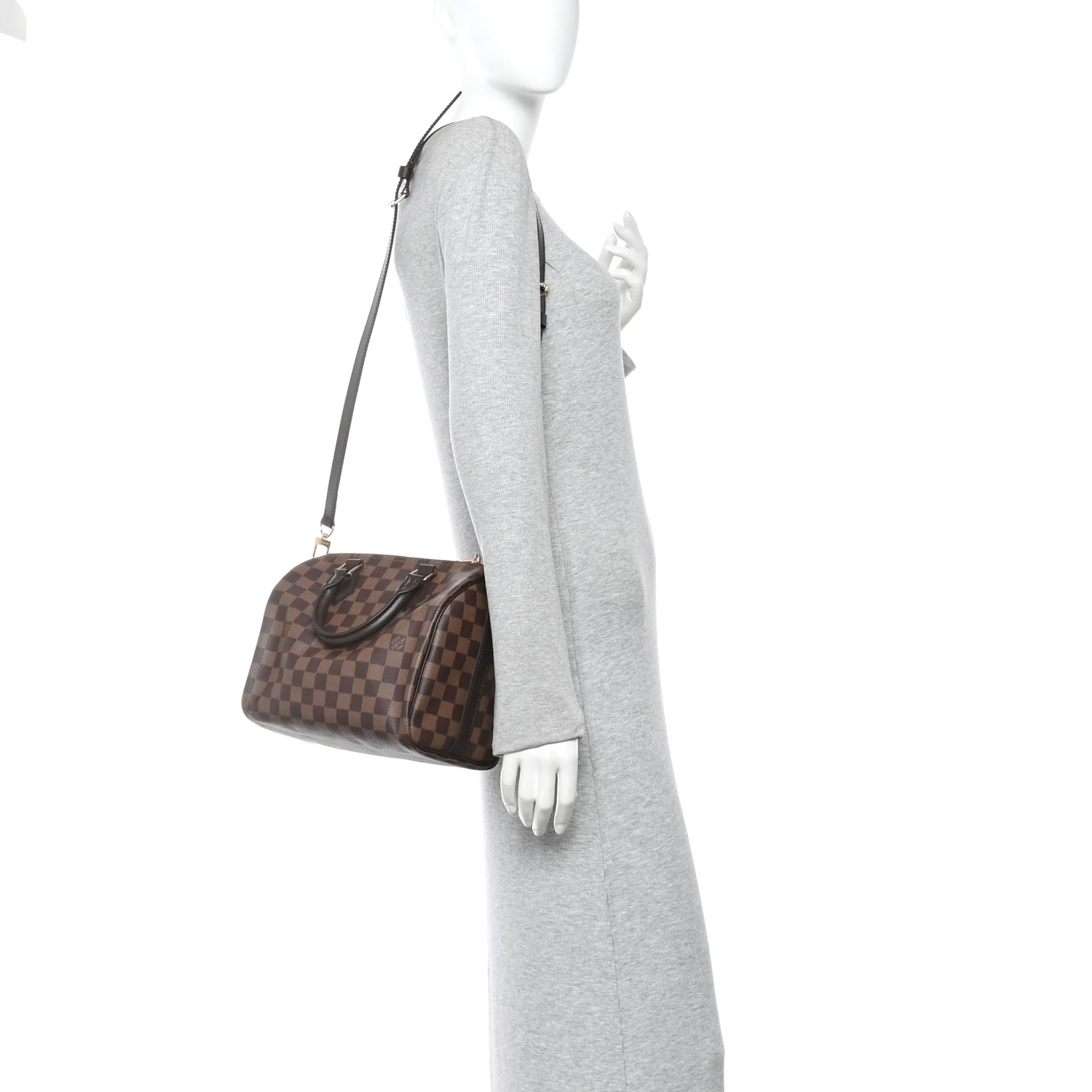 Damier Ebene Speedy Bandouliere 25