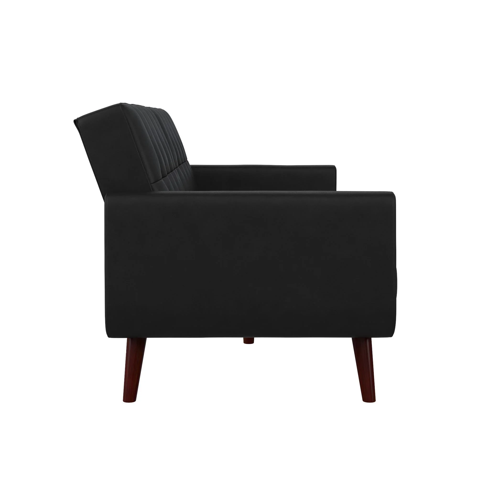Better Homes & Gardens Nola Modern Futon, Camel Faux Leather