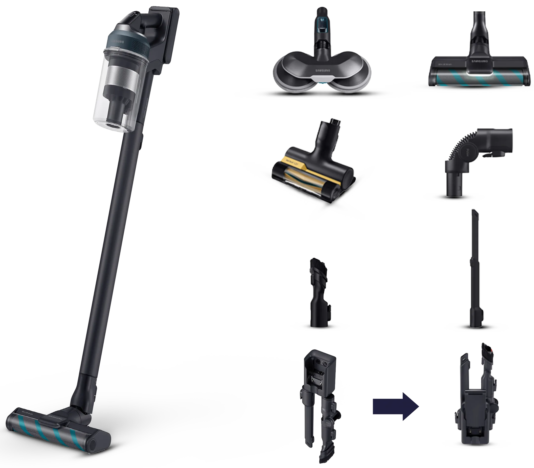 Samsung Steelstofzuiger Jet 85 Premium VS20C852FTB/WA