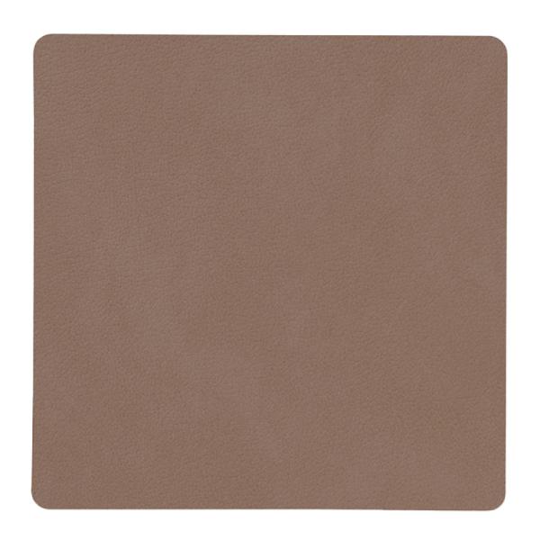 Square Nupo glassbrikke 10x10 cm truffle