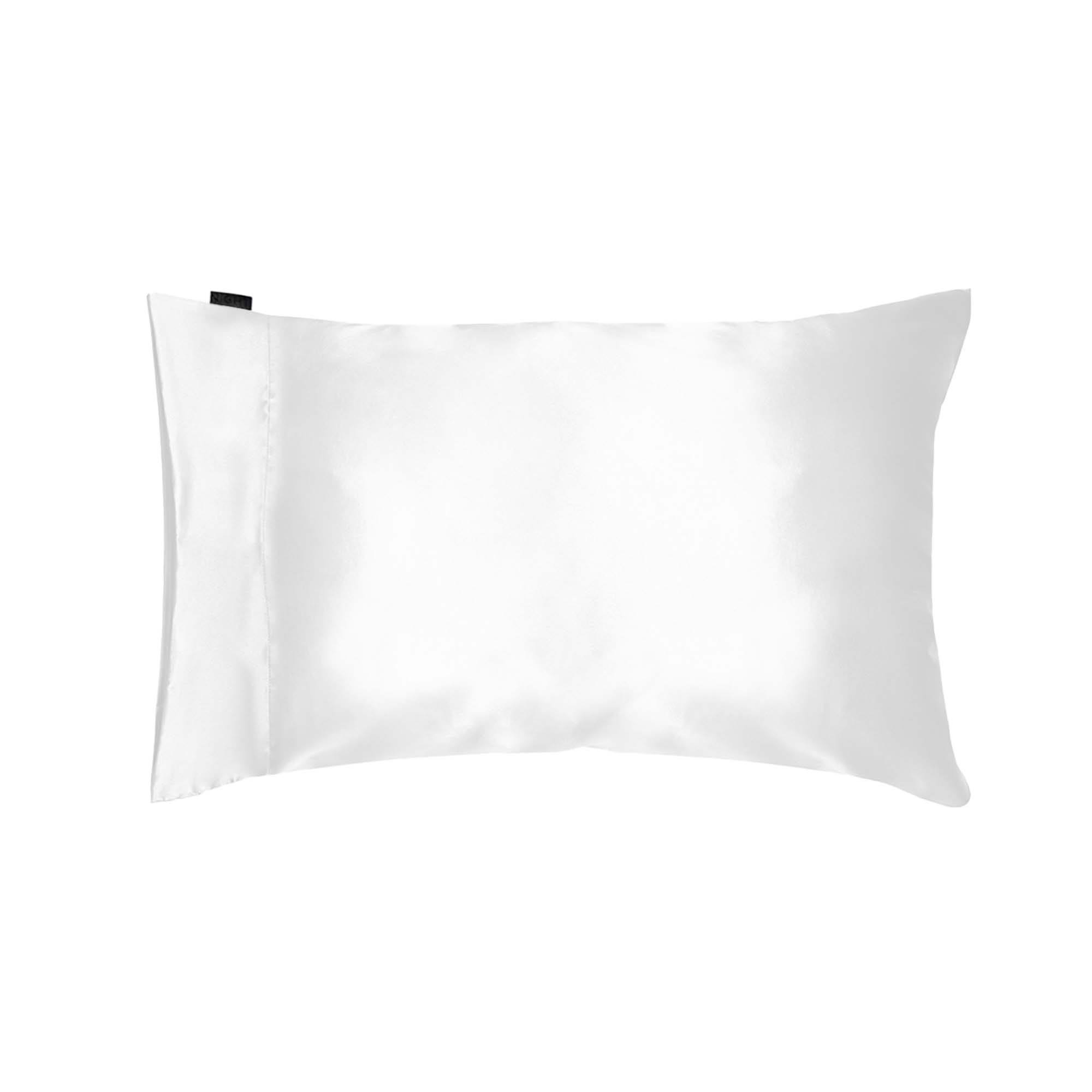 Night Satin Washable Pillowcase, King / White
