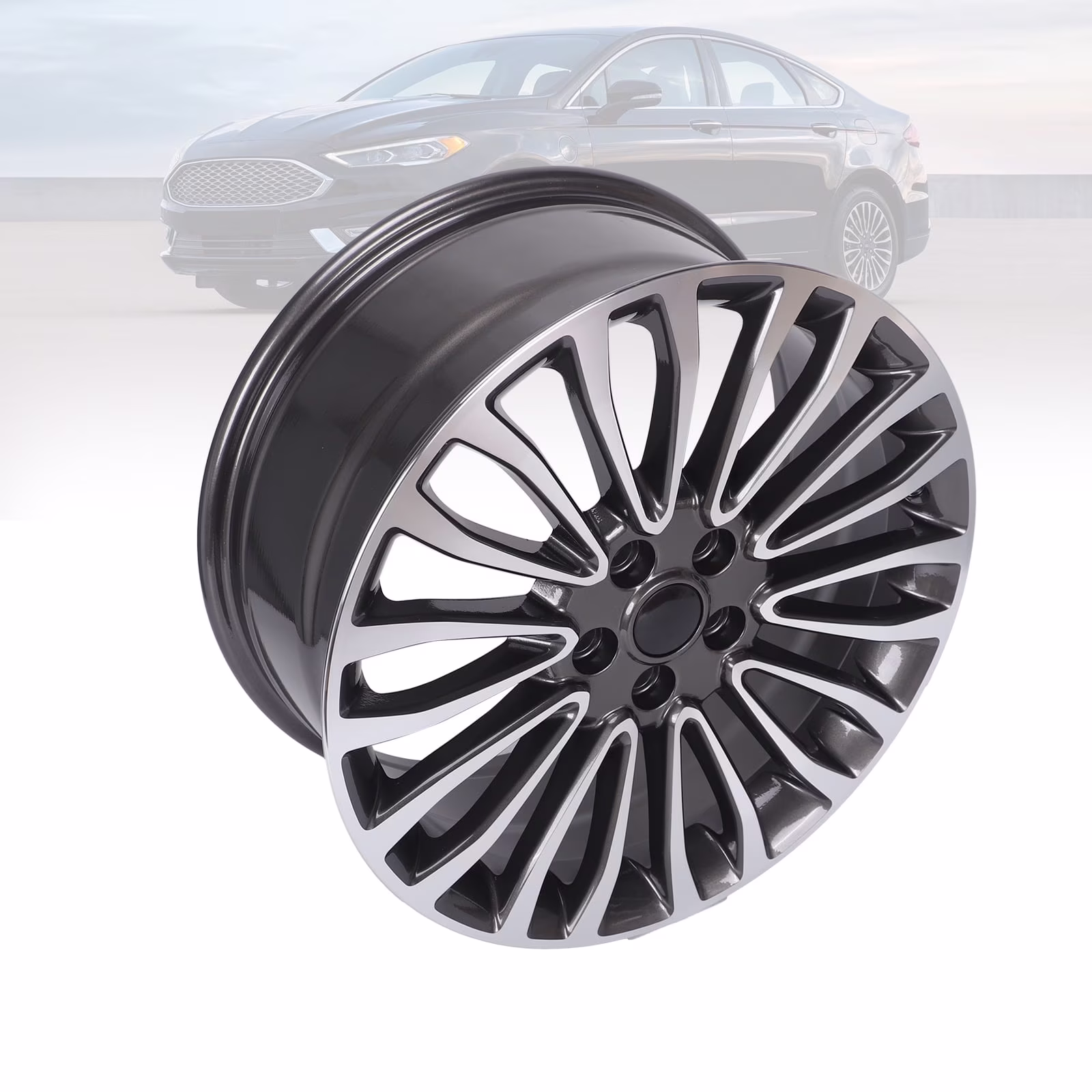 For 2017-2018 Ford Fusion Replacement Rim 18x8 inch Alloy Wheel Rim 20 Spoke
