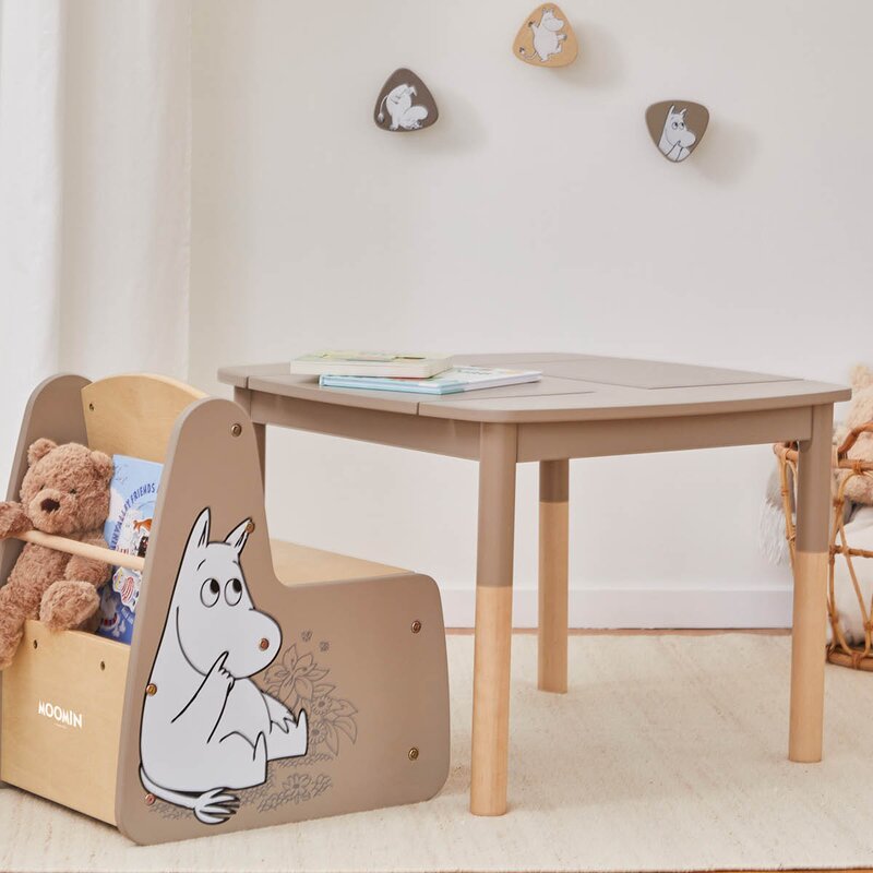 Mummi oppbevaringsbord til barn 65x47 cm beige