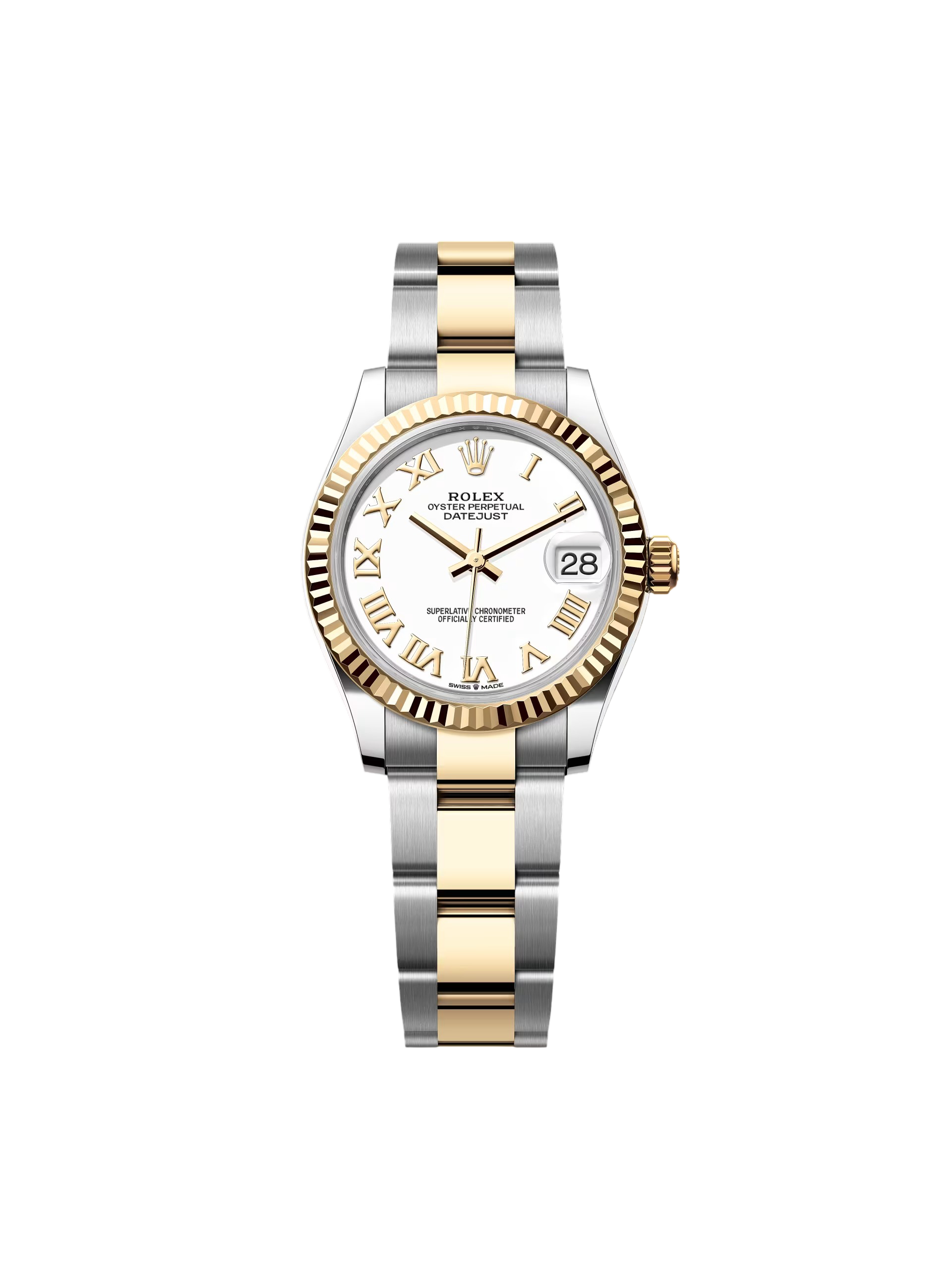 【Super Clone】RLX Datejust m278273-0001/0002 31mm White Dial Stainless Steel and Yellow Gold Oyster Watch
