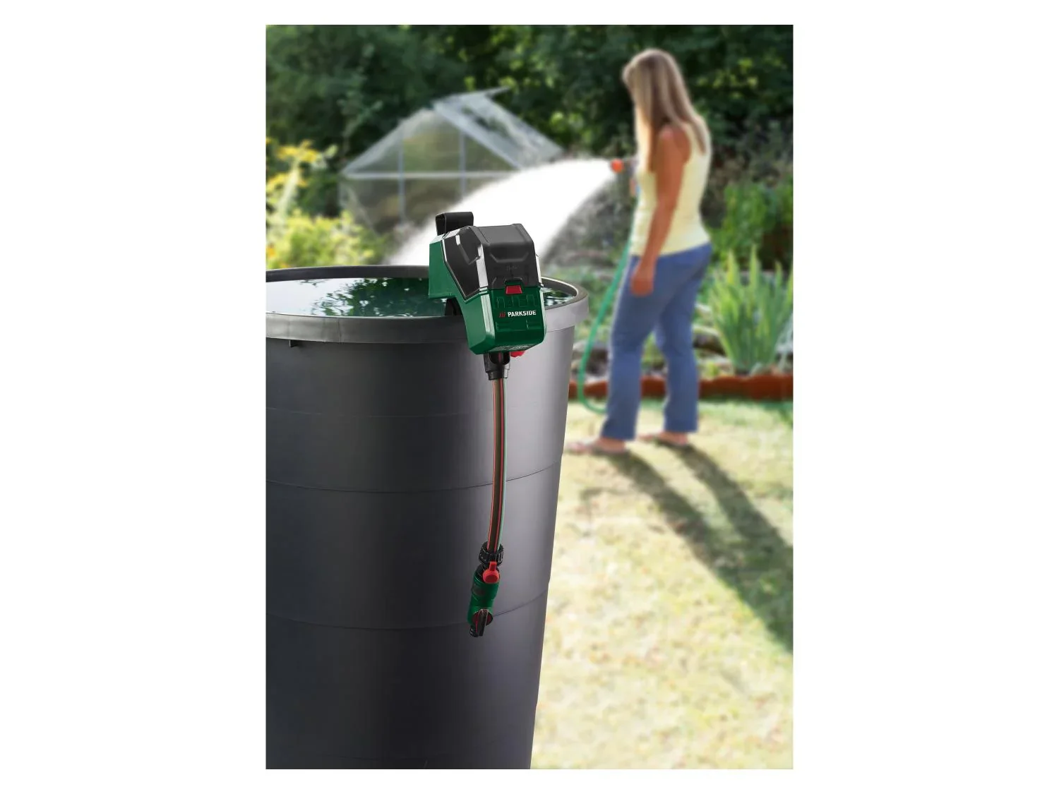 PARKSIDE Pompe pour collecteur deau de pluie sans fil PRPA 12-Li A1, 12 V