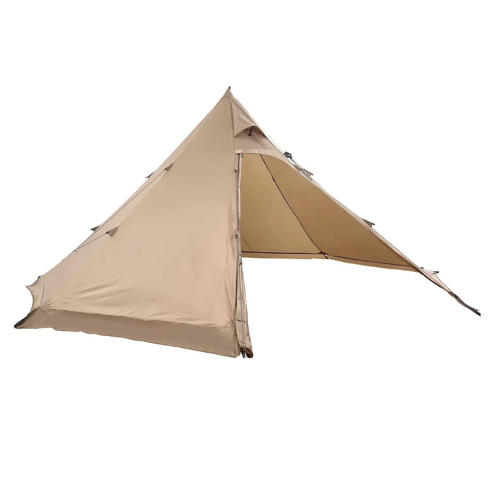 VEVOR Hot Tent for 4 Persons, Portable Winter Tipi Tent with Stove Jack, Waterproof Canvas Camping Tents, Lightweight 4 Season Shelter Tents for Hiking Fishing Backpacking, M Size