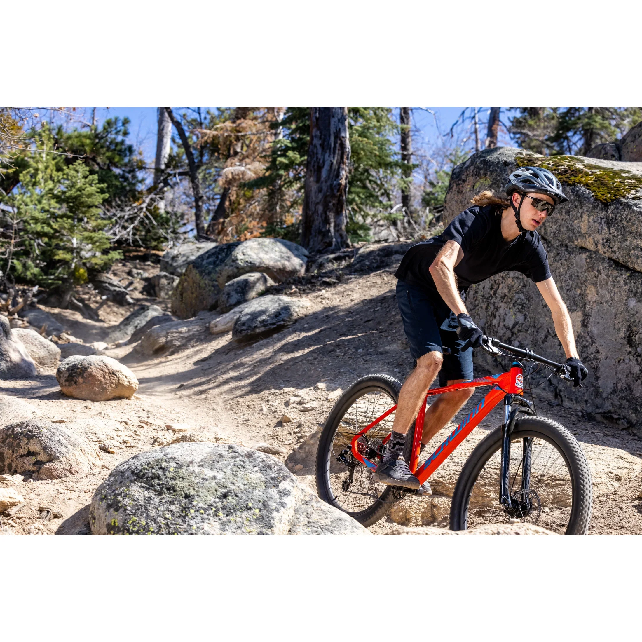 Schwinn Axum DP 29 inch Mens Mountain Bike, 19 inch Frame Adult Bicycle, Red