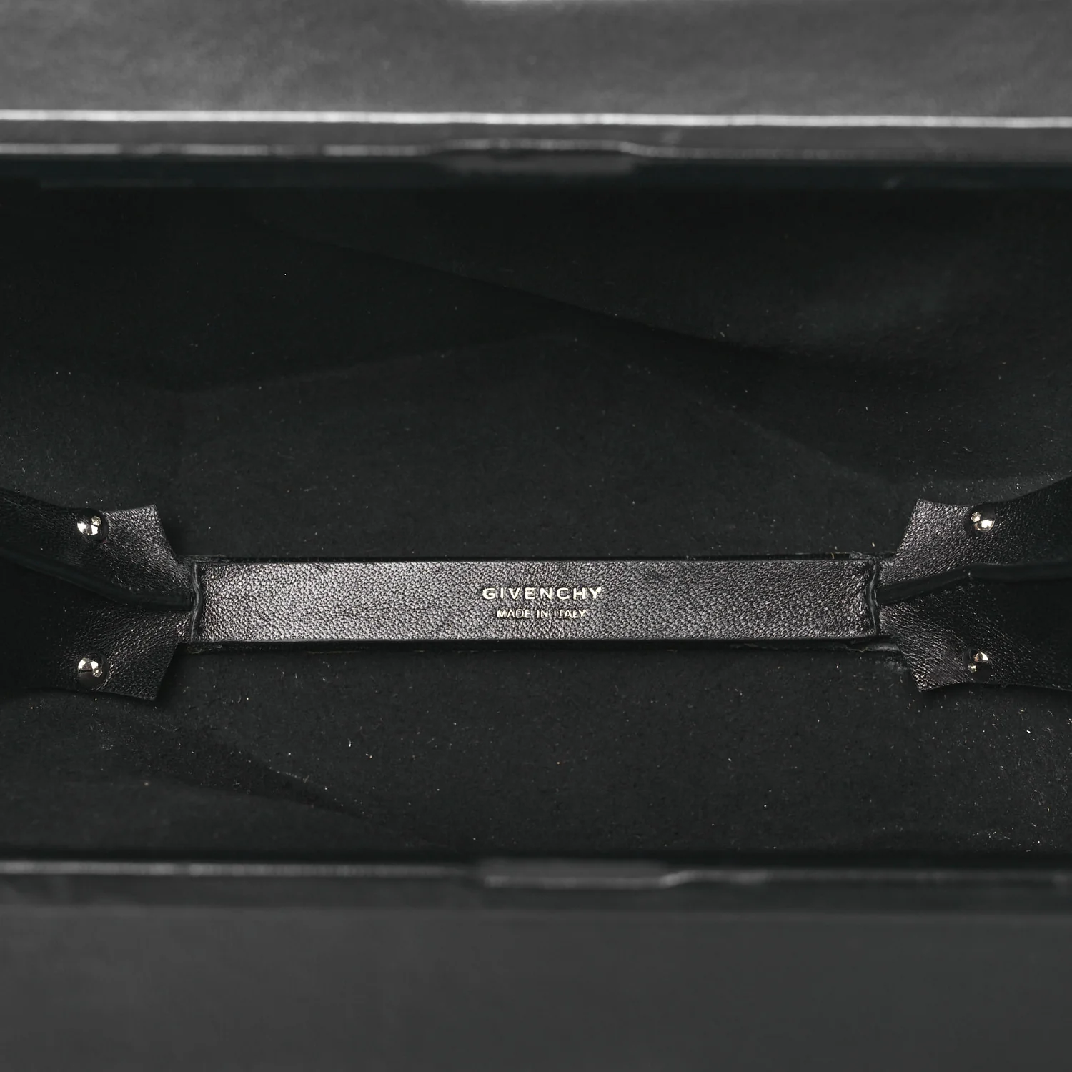 Calfskin G Chain Clutch Black