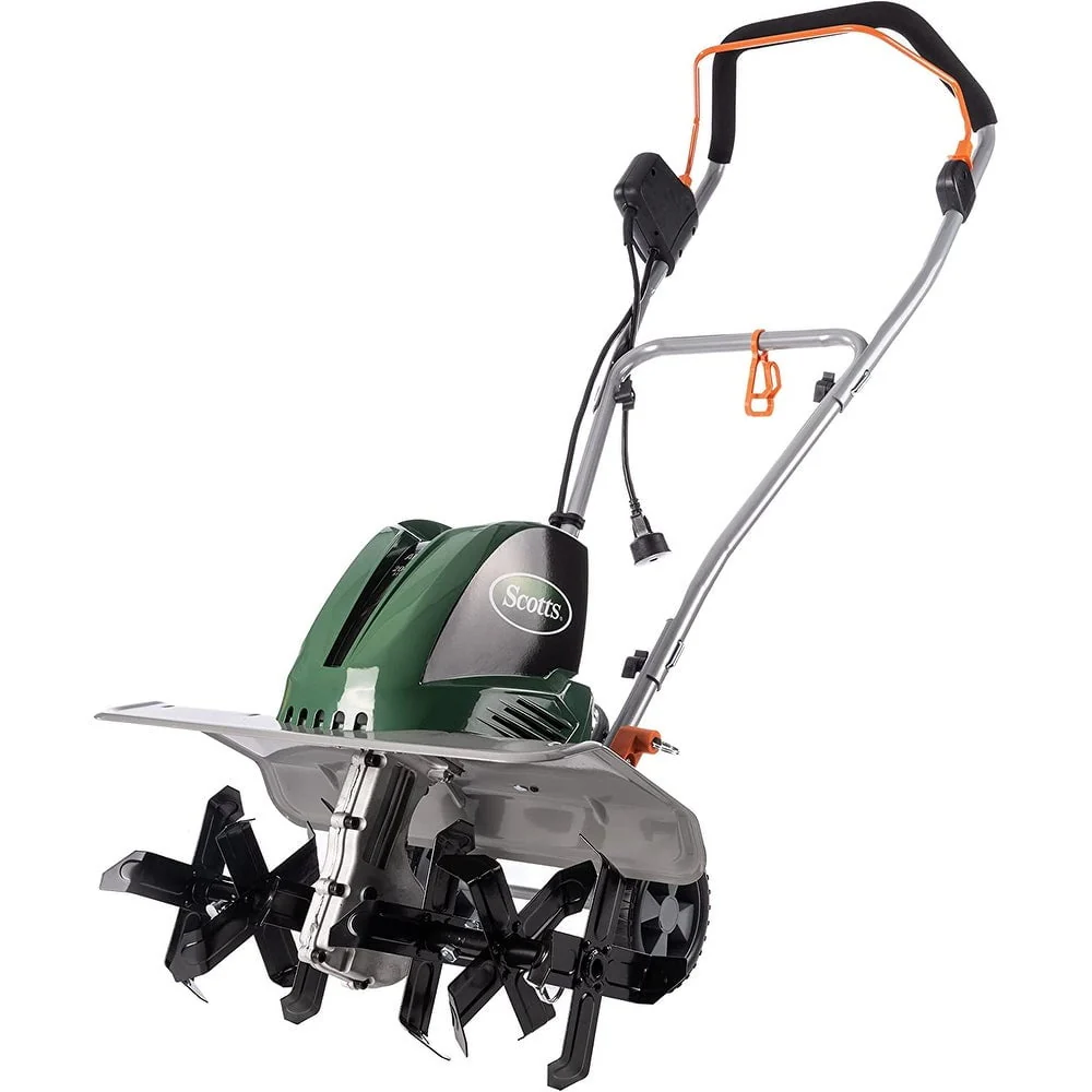 Scotts Outdoor Power Tools 14 Amp 20 - Inch Electric Garden Tiller Cultivator, Adjustable Tines, Green