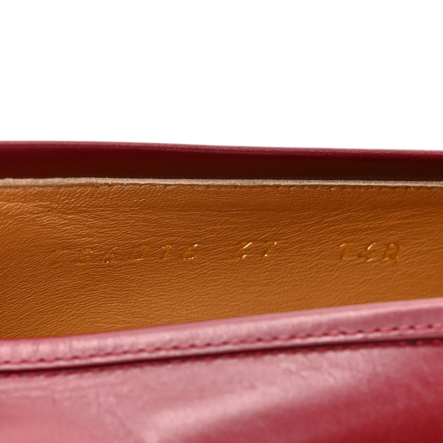Betis Glamour Calfskin Womens Jordaan Loafers 37 Rosso Ancora