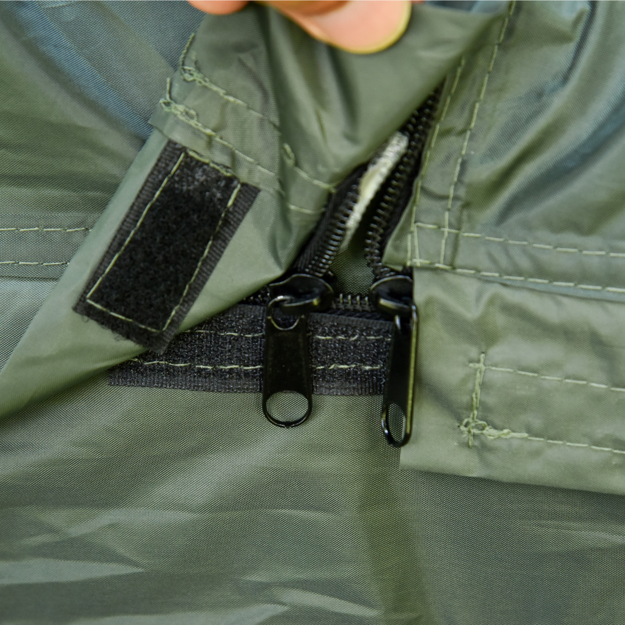 Outsunny Campingbedje met Matras Hoge Slaap Draagbaar, Groen