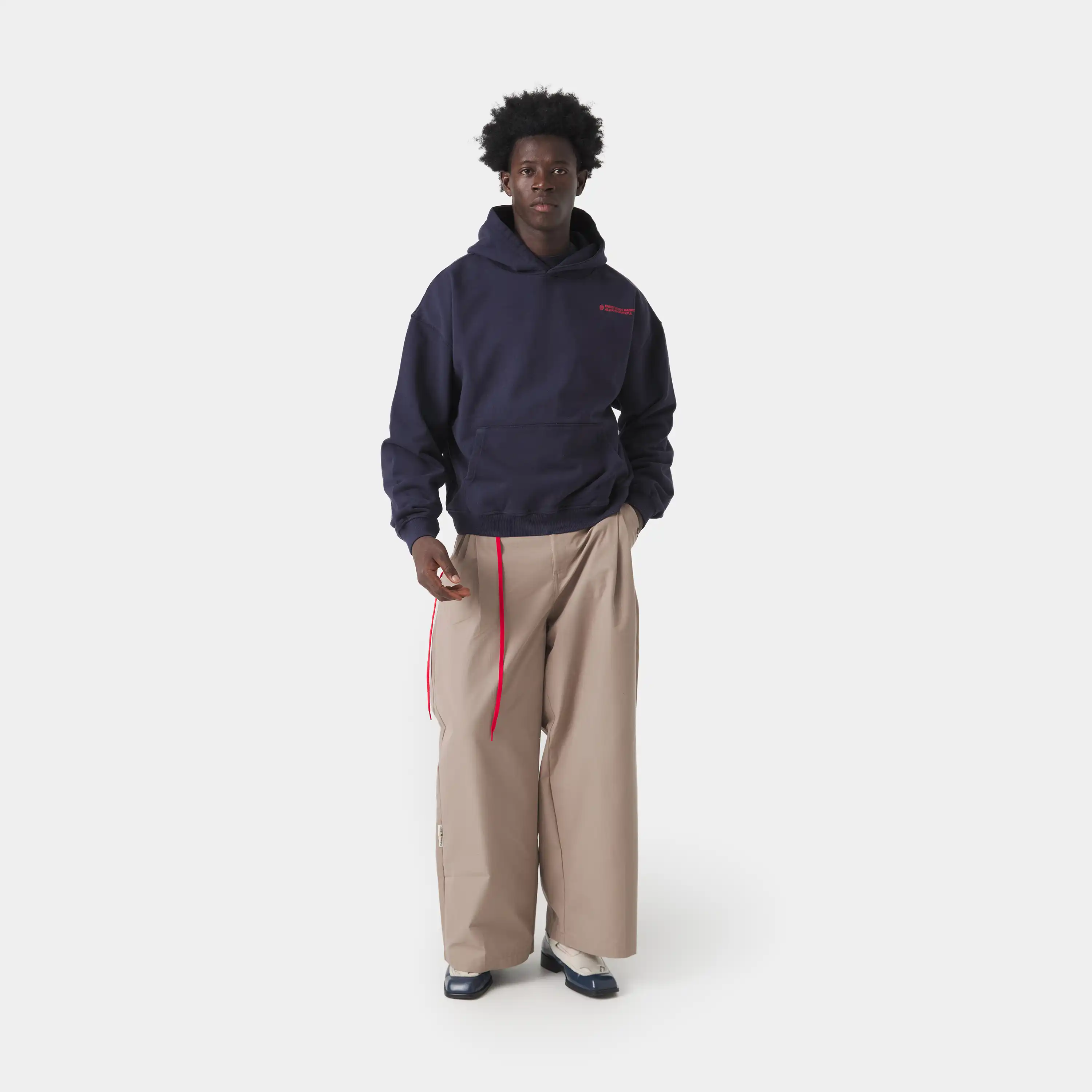 West Navy Oversized Hoodie