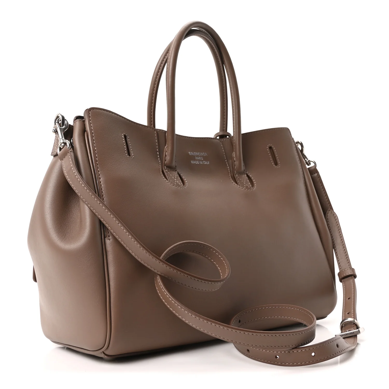 Smooth Calfskin Small Bel Air Carry All Bag Taupe