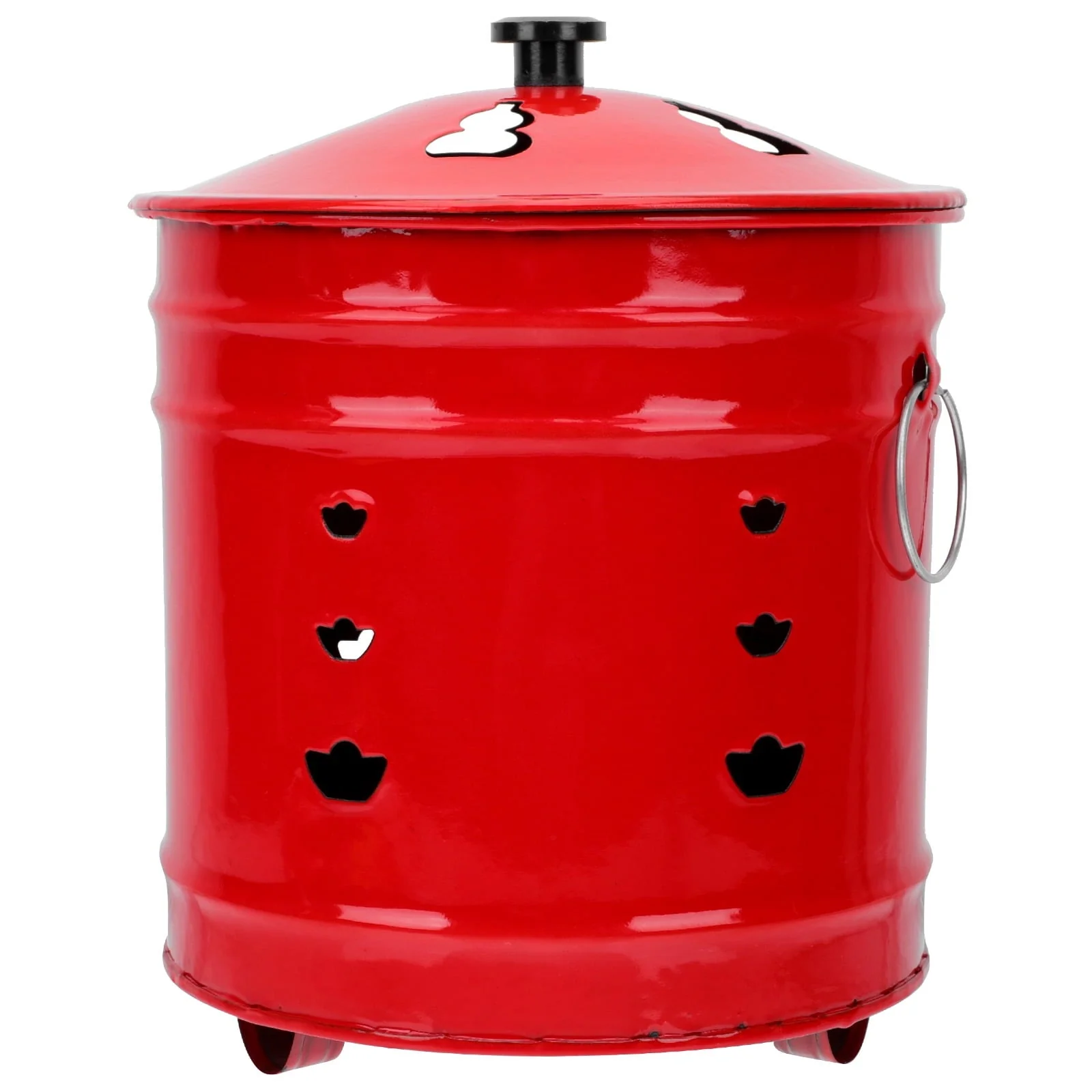 Hemoton Fire Pit Incinerator Barrel Burn Burning Bonfire Bucket Bin Bowl Cage Garden Fireplace Money Steel Stainless Outdoor