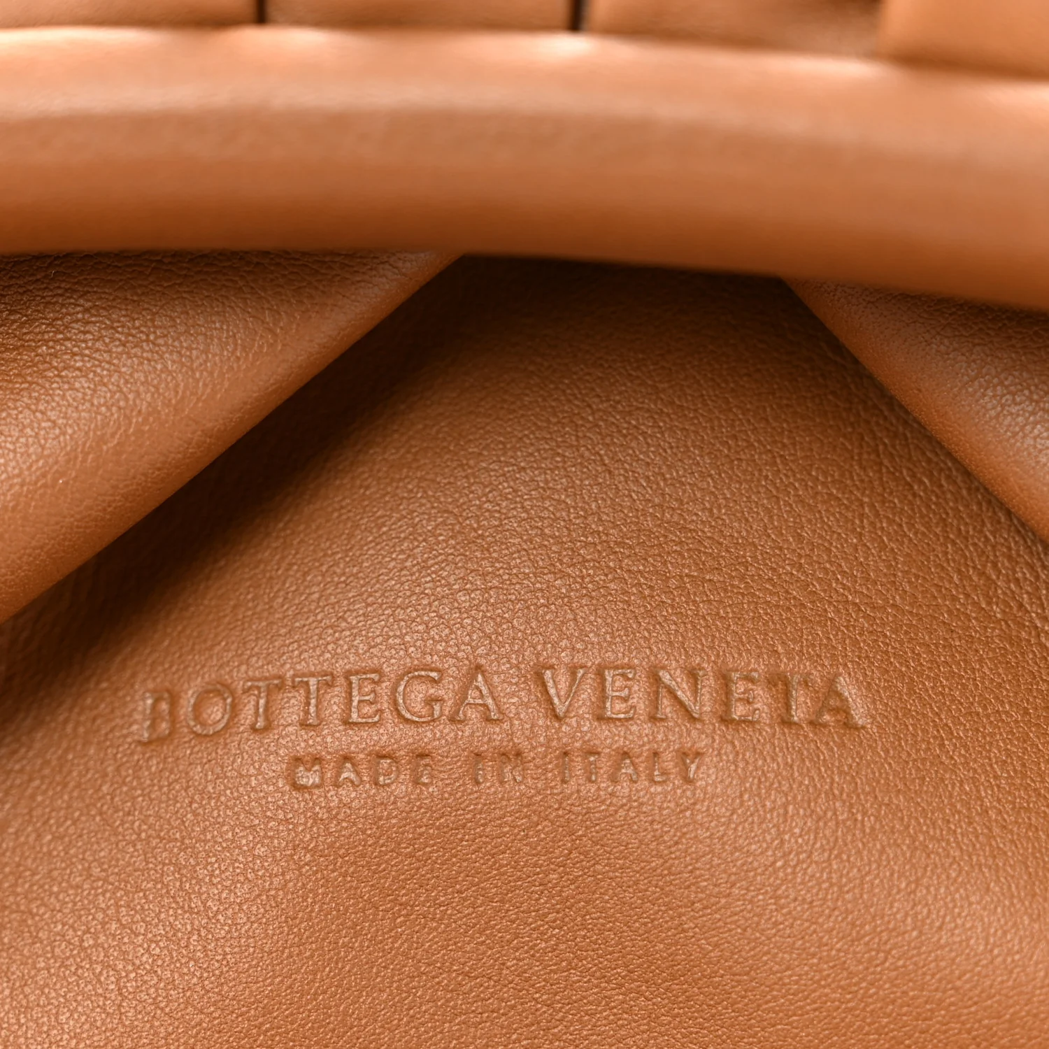 Smooth Butter Calf The Pouch Oversized Clutch Cammello