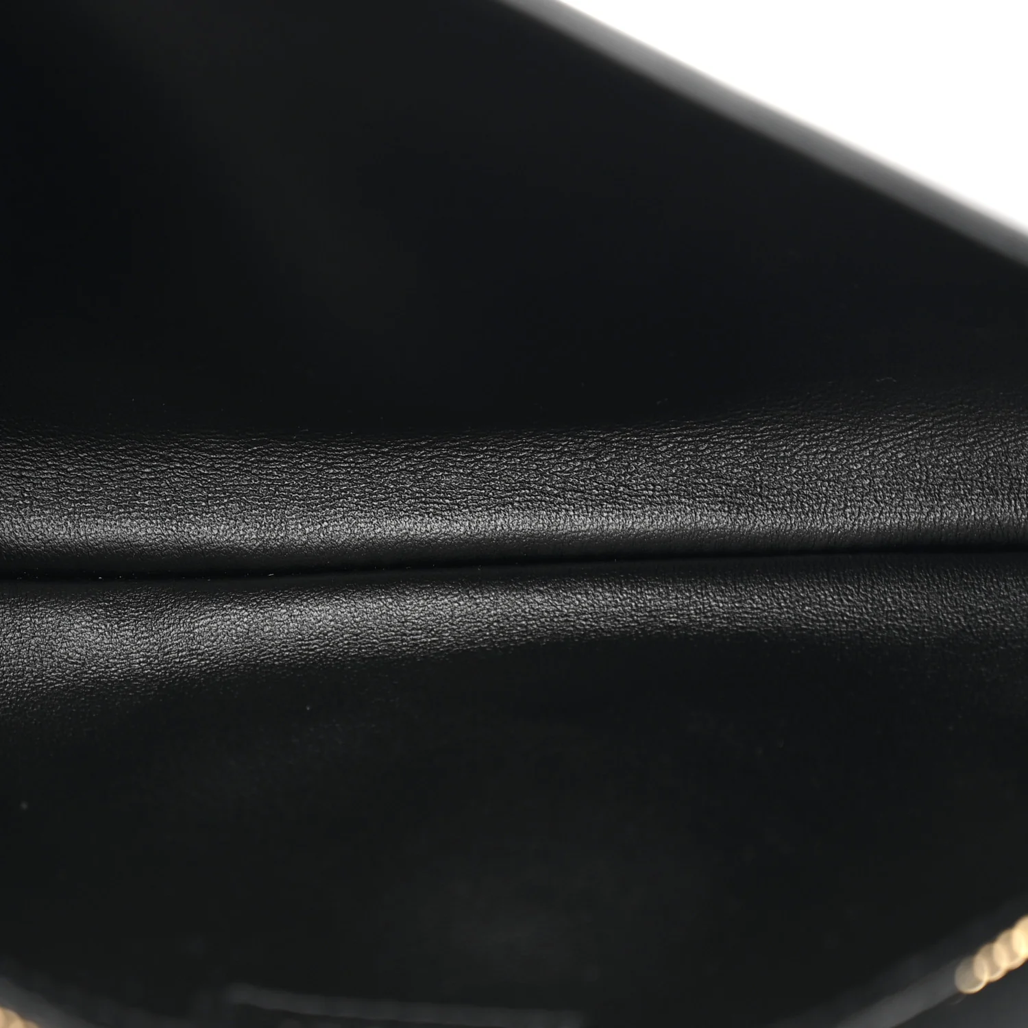 Roxy Calfskin Blondie Chain Shoulder Flap Bag Black