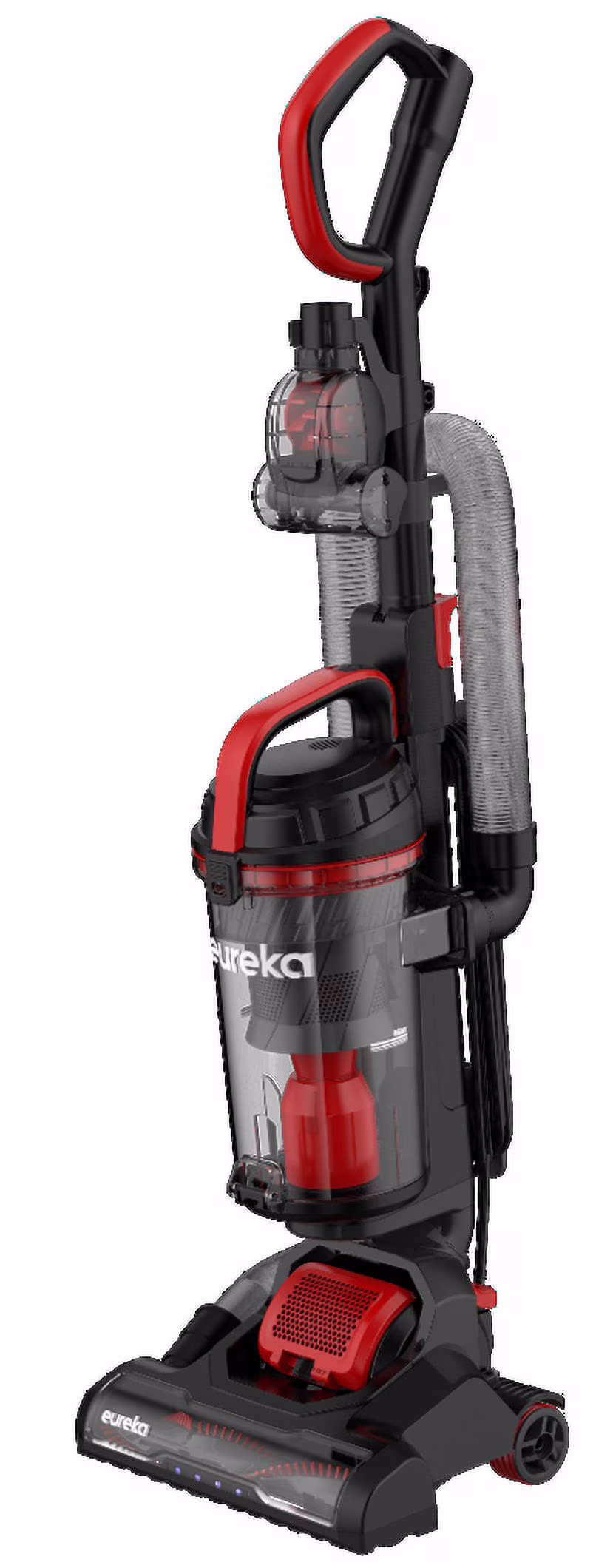 Eureka Bagless Upright Vacuum, Max Swivel Pro, Pet Friendly, Powerful Suction, Whole Home Cleaning, with Turbo Pet & Crevice Tool, Swivel Steering, Extended Reach, LED, Lightweight, NEU351, Red
