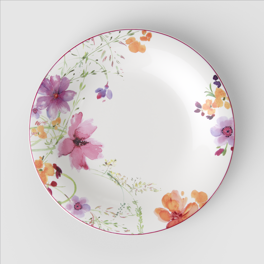 Mariefleur Dinner plate - Multi-colored, 10.6'', Premium Porcelain