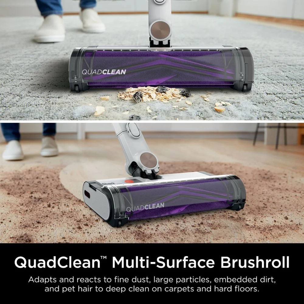 Restored R-IW1111 Detect Pro Cordless HEPA QuadClean Multi-Surface Stick Vacuum, Grey/Brass (Refurbished) - Image 5