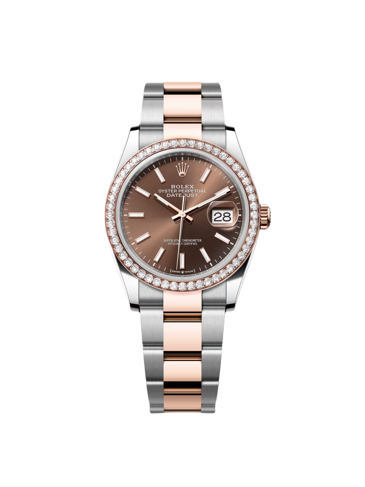 【Super Clone】RLX  Datejust 36mm 126281 Chocolate Dial Oyster Bracelet
