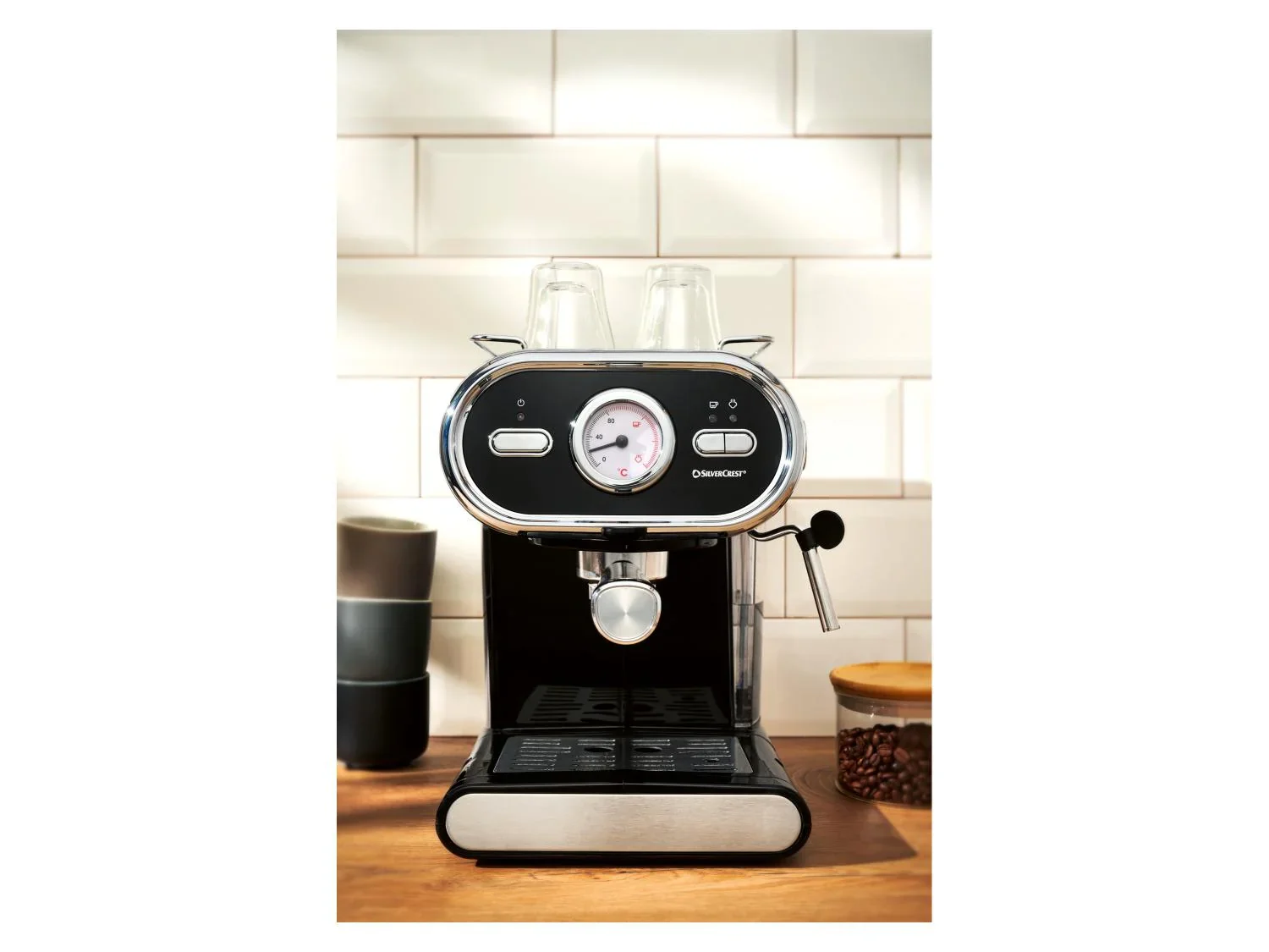 SILVERCREST Machine  expresso SEM 1100 E1, noire