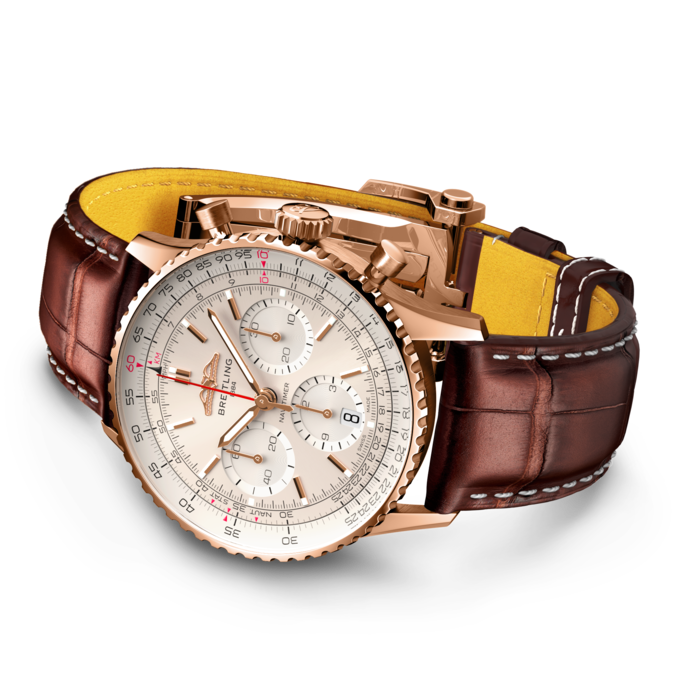 [Super Clone]Breitling RB0139211G1P1 Navitimer B01 Silver Dial - Νew【Super Clone】