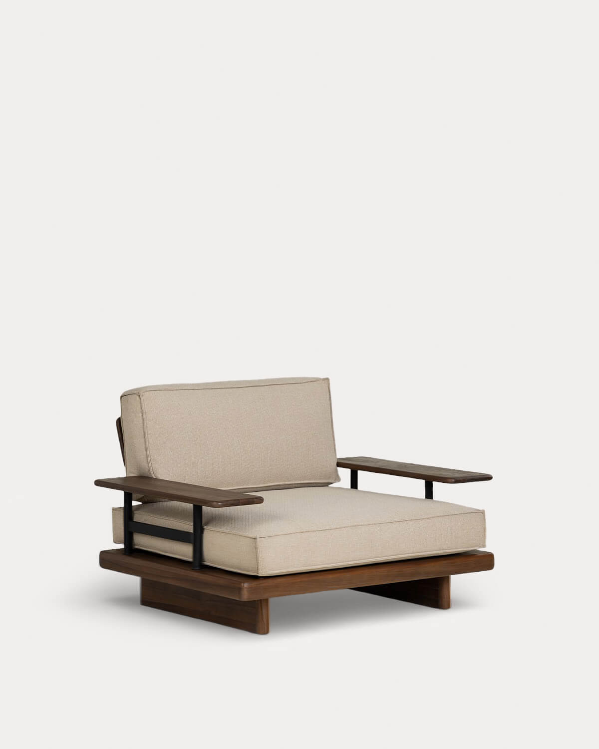 Ayanis - Pack 2 Sillones de Jardín de Madera de Acacia y Metal Ayanis