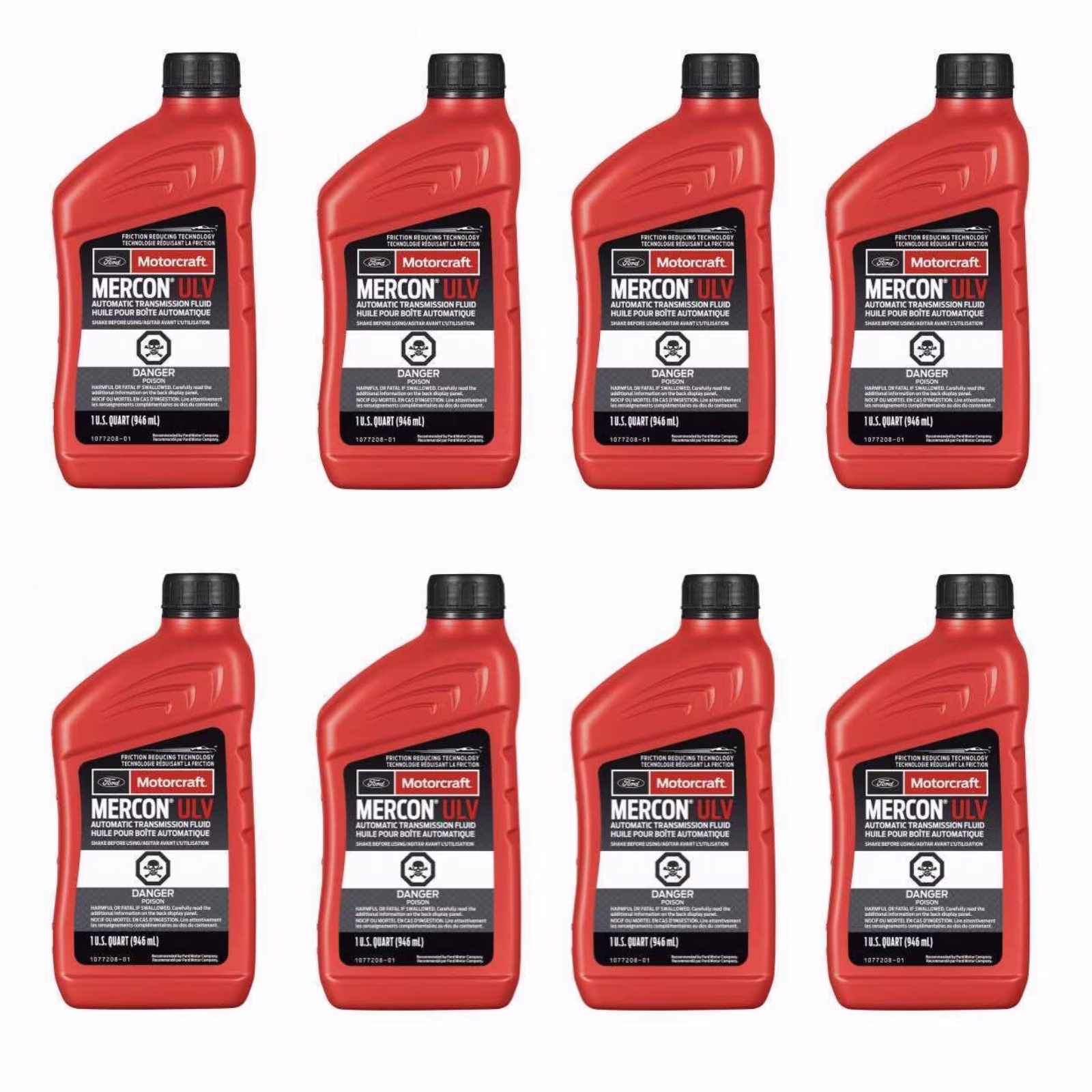 8 Quarts Auto. Trans. Fluid Genuine MERCON ULV MPN #XT-12-QULV