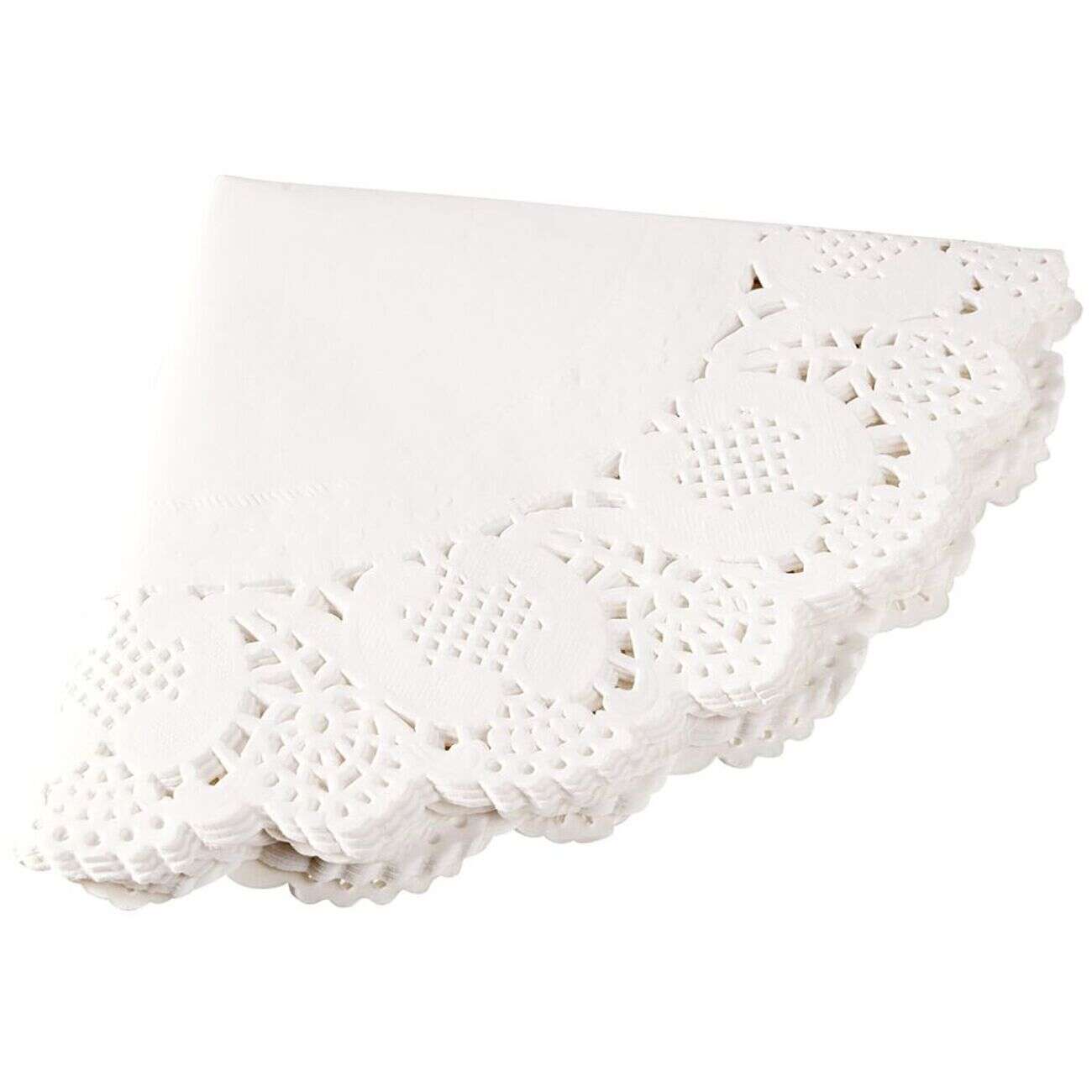 Napperon papier blanc x12 Ø34cm