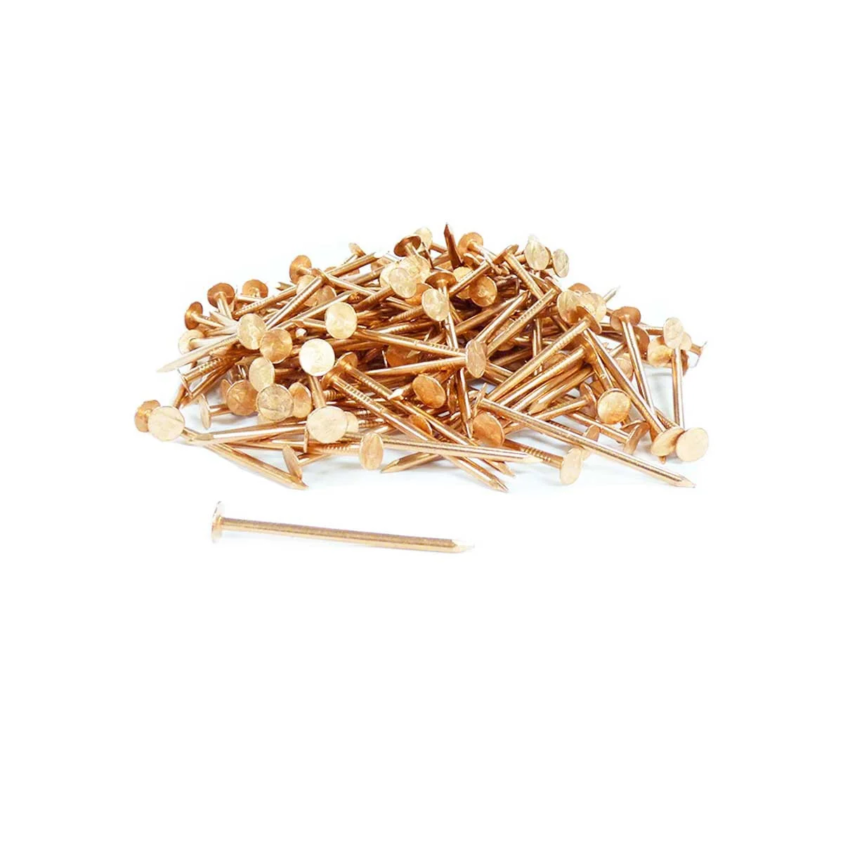 Copper Roofing Nails, 2-1/2 in, 10 Gauge, 5 lb Box