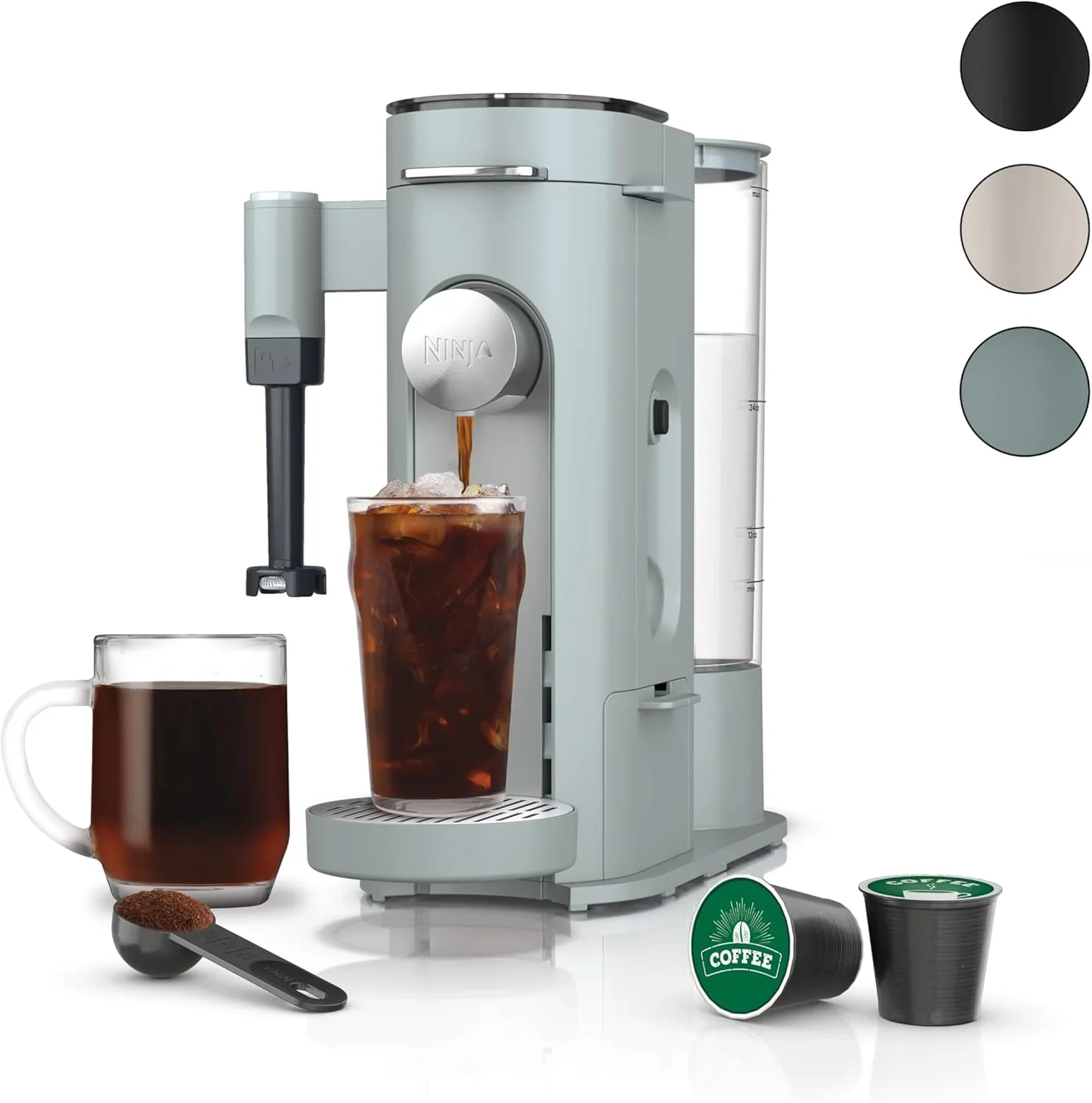 Cafetière Ninja à dosettes individuelles, compatible K-Cup, 4 méthodes d'infusion